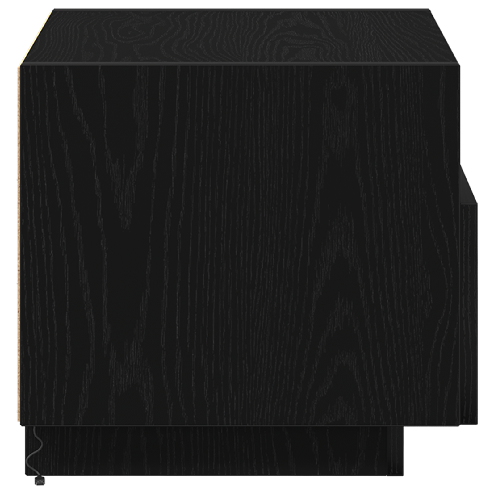 Bedside Cabinets with LED Lights 2 pcs Black Oak 40x39x37 cm - Image 9