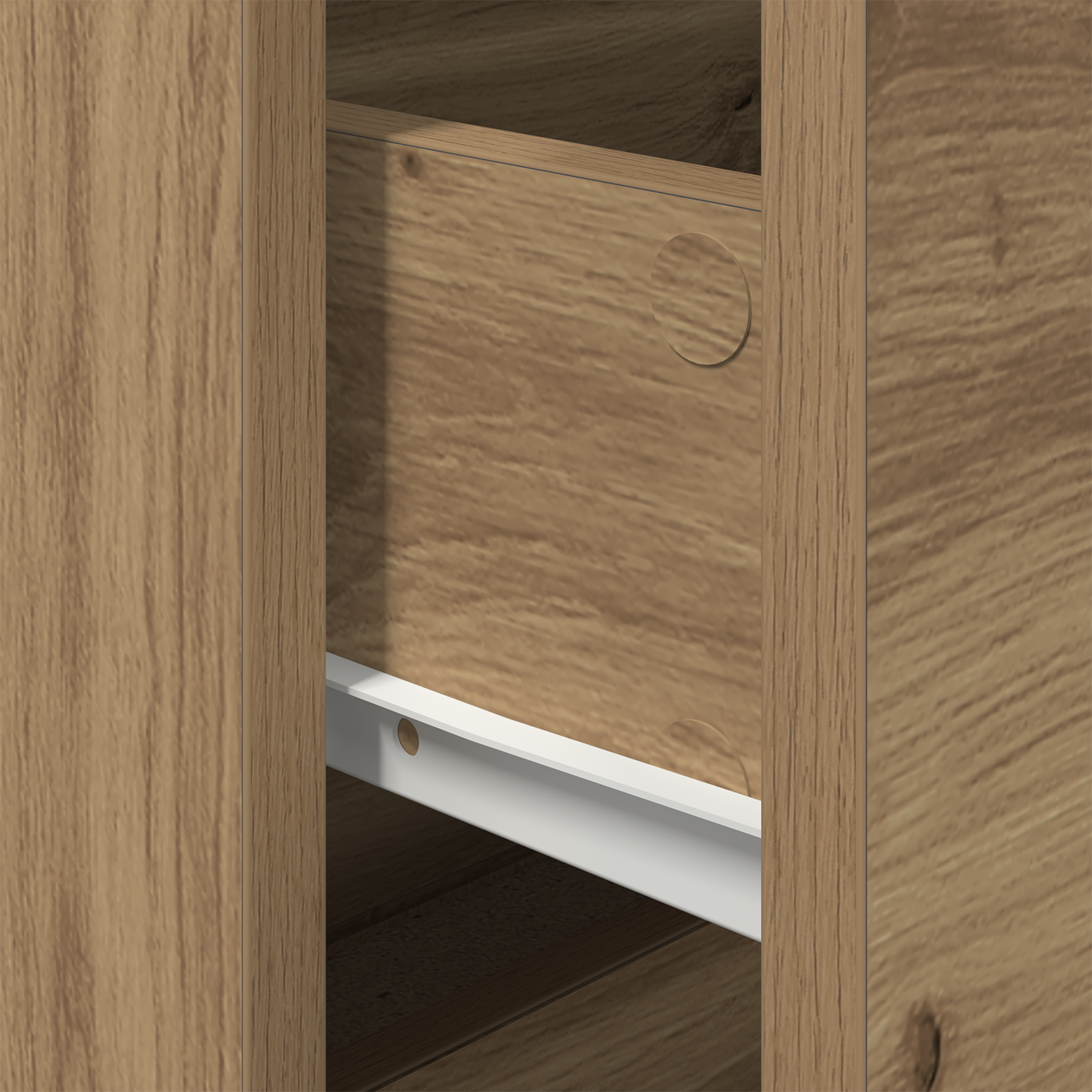 Bedside Cabinet with LED Wall-Mounted Artisan Oak 50x39x41 cm - Image 10