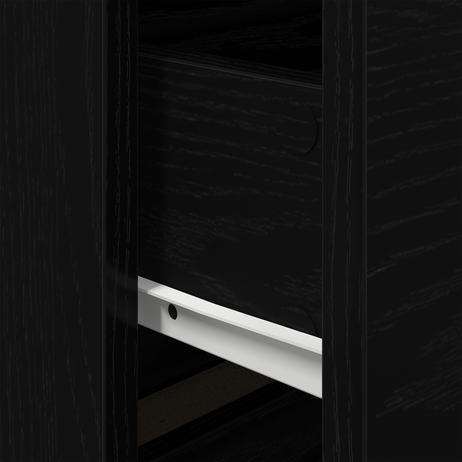 Bedside Cabinet with LED Wall-Mounted Black Oak 50x39x41 cm - Image 10