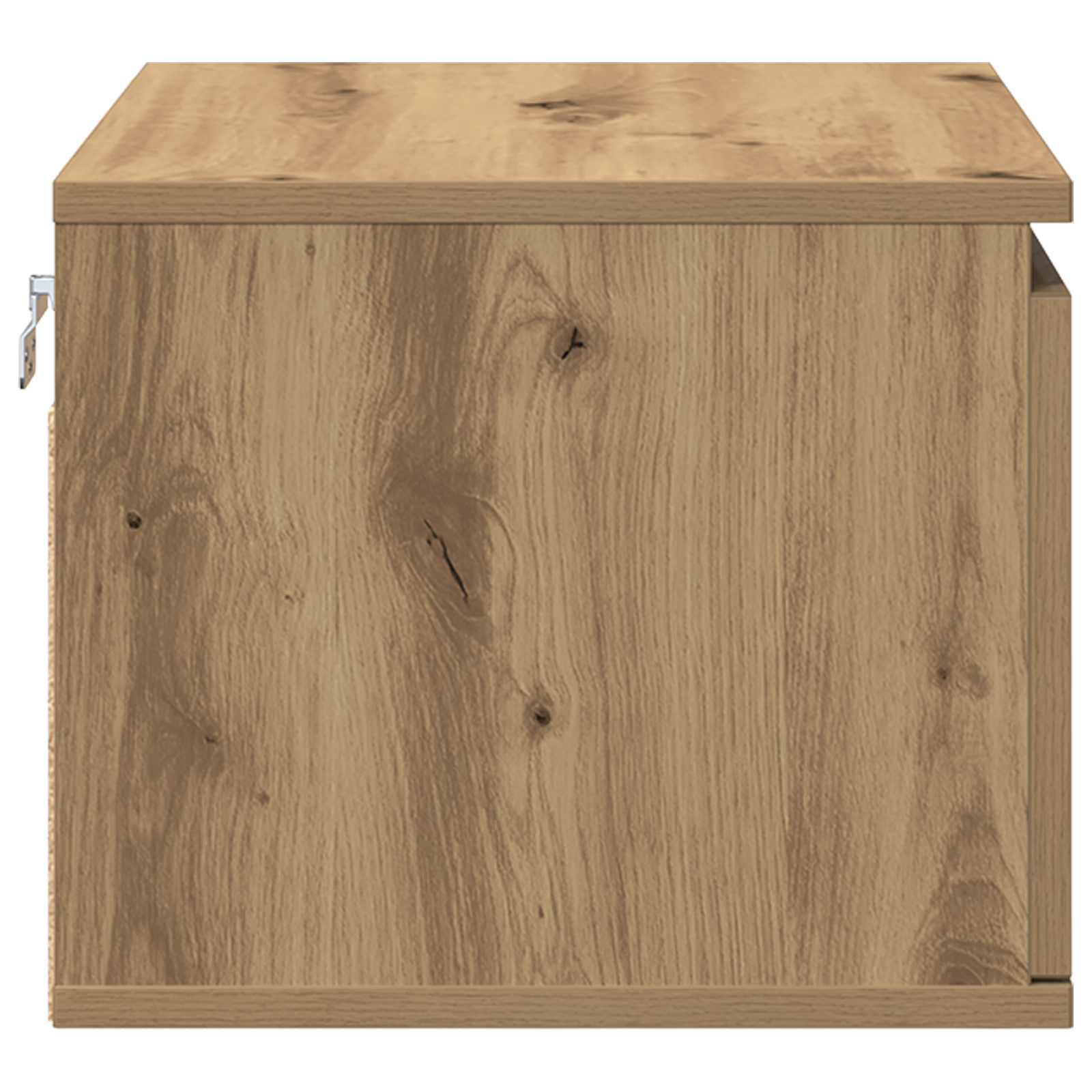 Bedside Cabinet with LED Wall-Mounted Artisan Oak 50x36x30 cm - Image 7