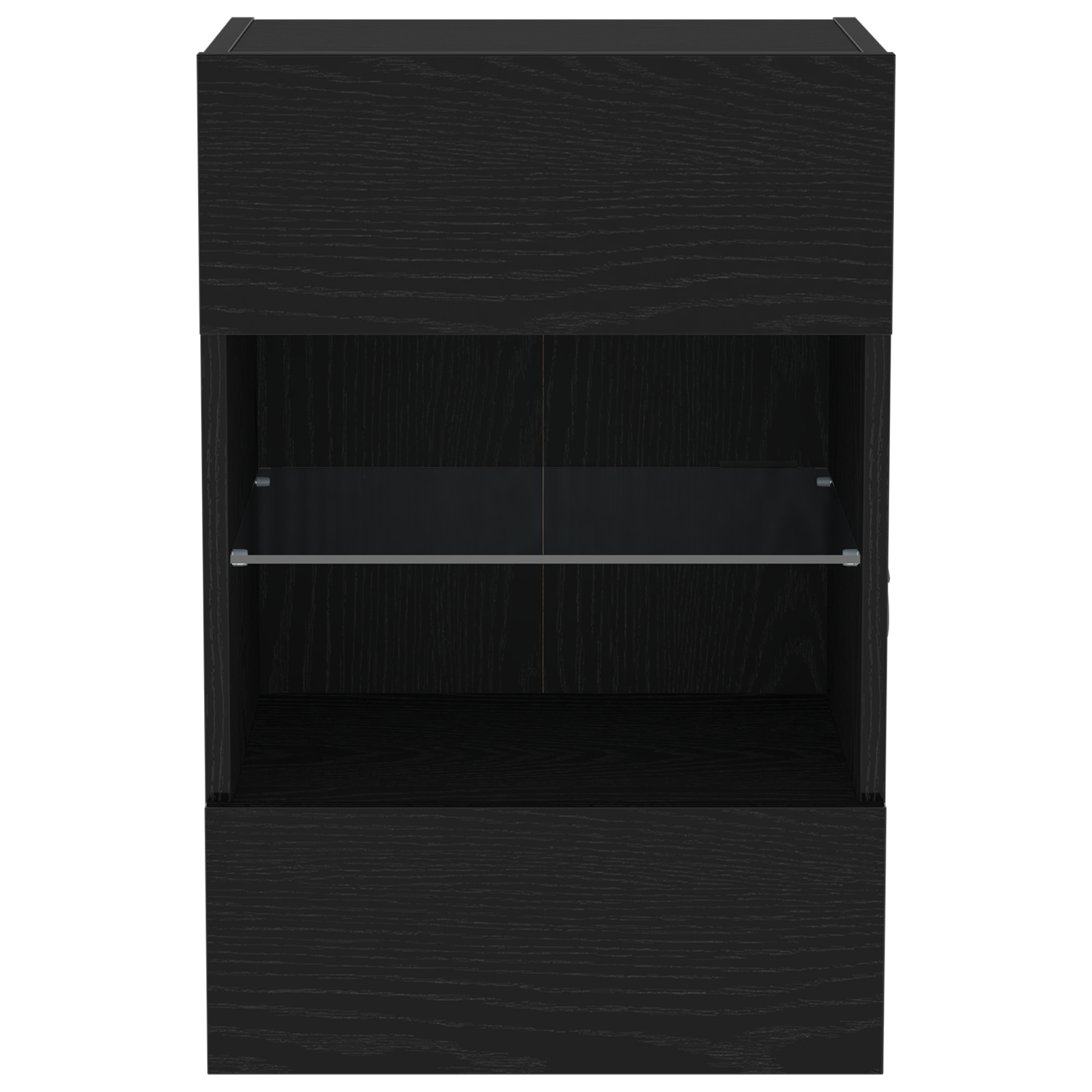 LED TV Cabinet 2 pcs Black Oak 40x30x60,5cm cm Engineered Wood - Image 8