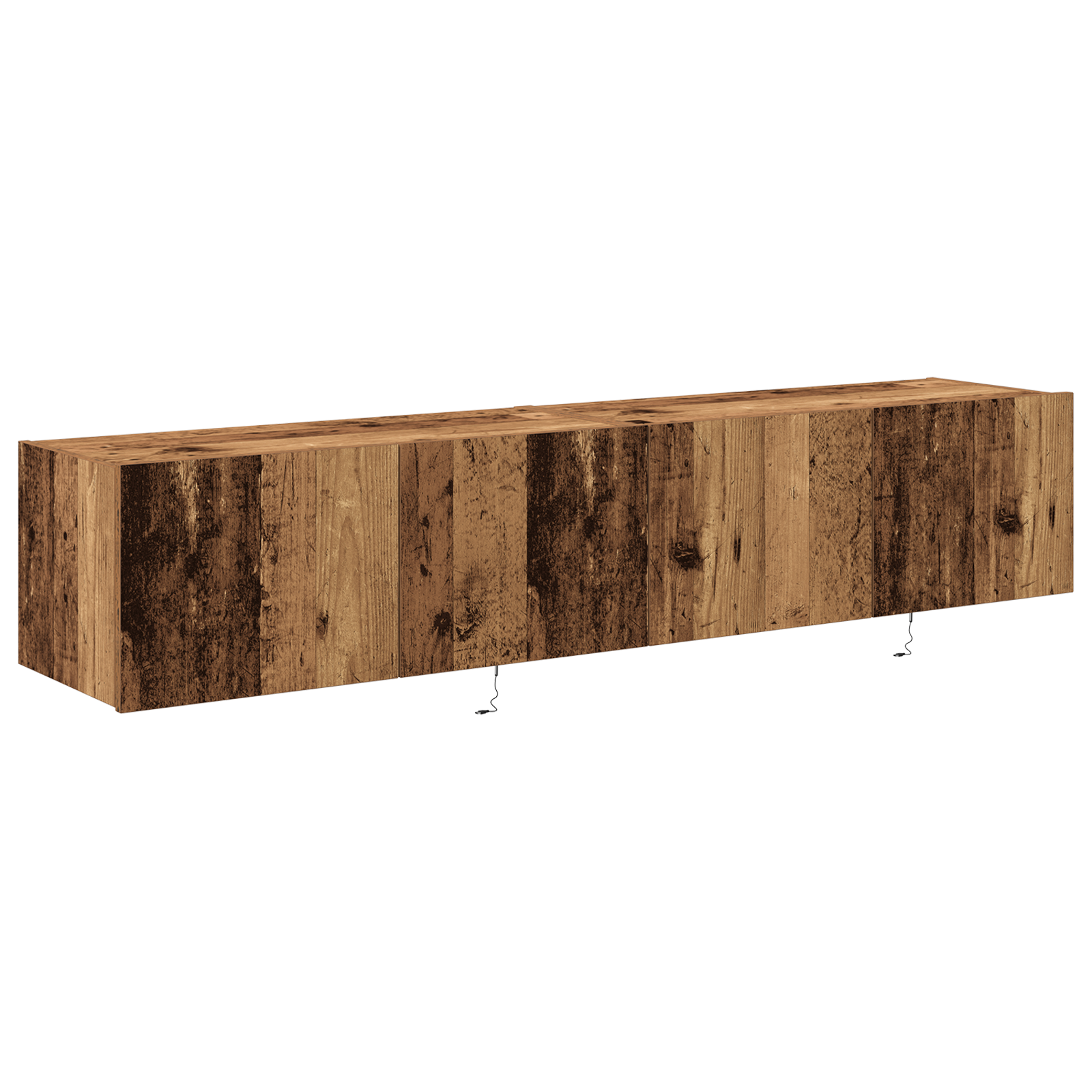 Cabinetes de TV com luzes LED 2 pcs Madeira Antiga 80x35x31 cm - Image 6