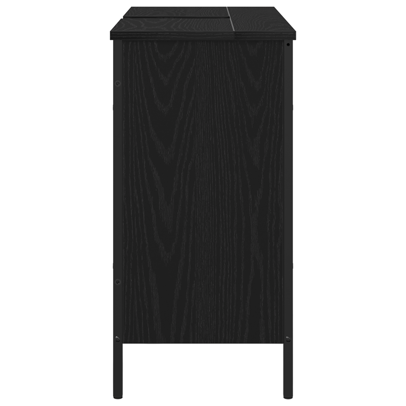 Bathroom Sink Cabinet Black Oak 80x30x60 cm Engineered Wood - Image 7