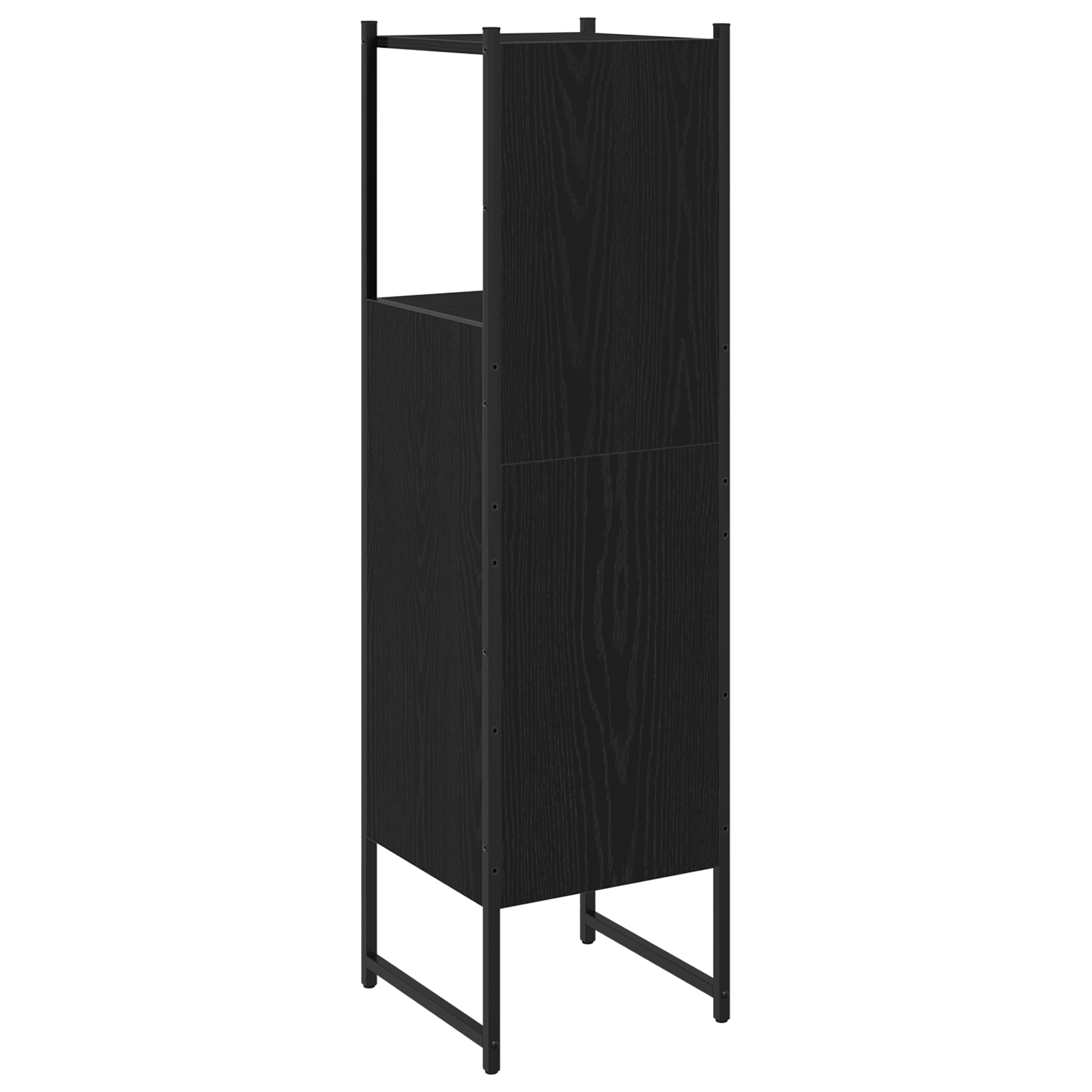 Bathroom Cabinet Black Oak 33x33x120,5 cm Engineered Wood - Image 8