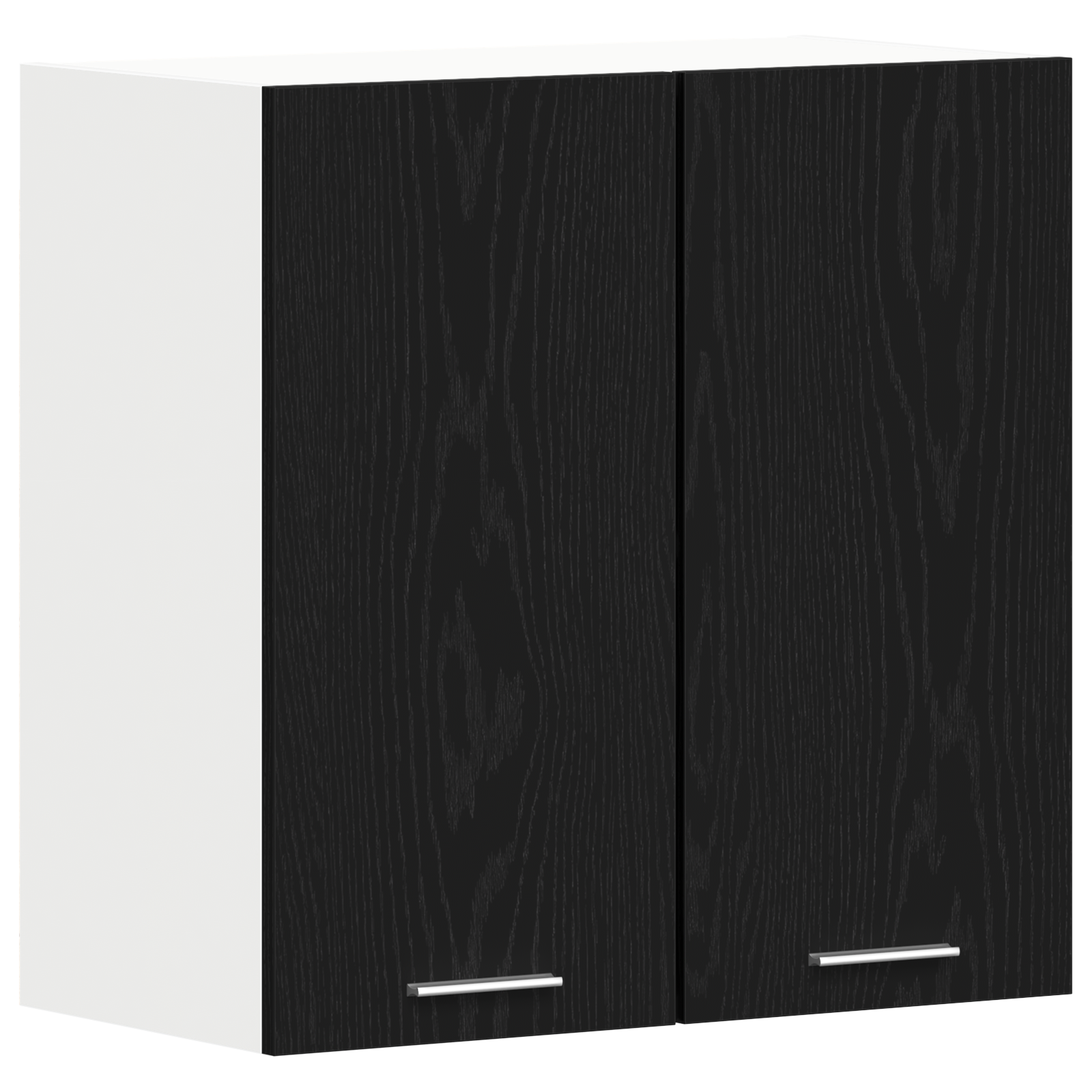 Black Oak Hanging Cabinet 60x31x60 cm Made of Engineered Wood - Image 2