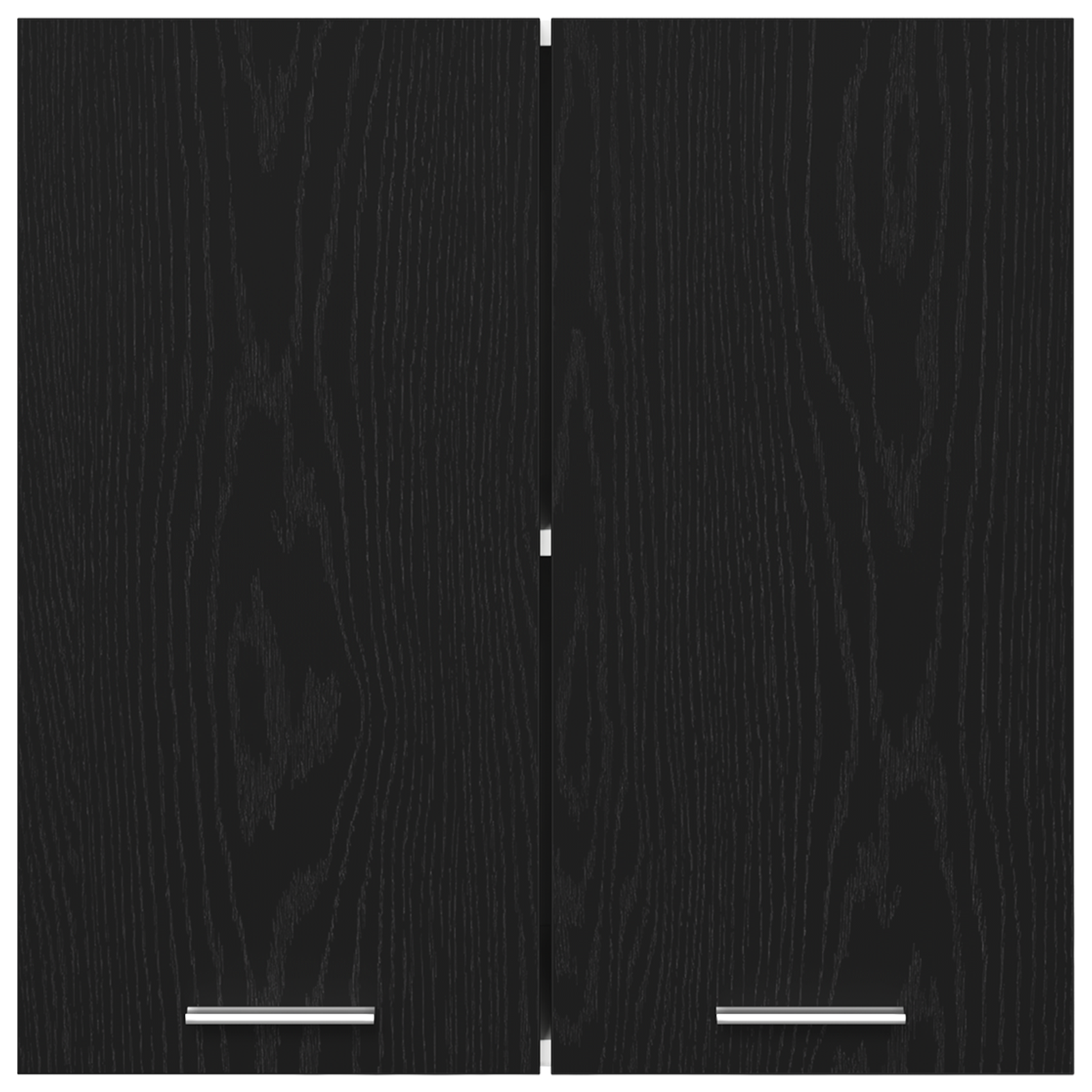 Black Oak Hanging Cabinet 60x31x60 cm Made of Engineered Wood - Image 7