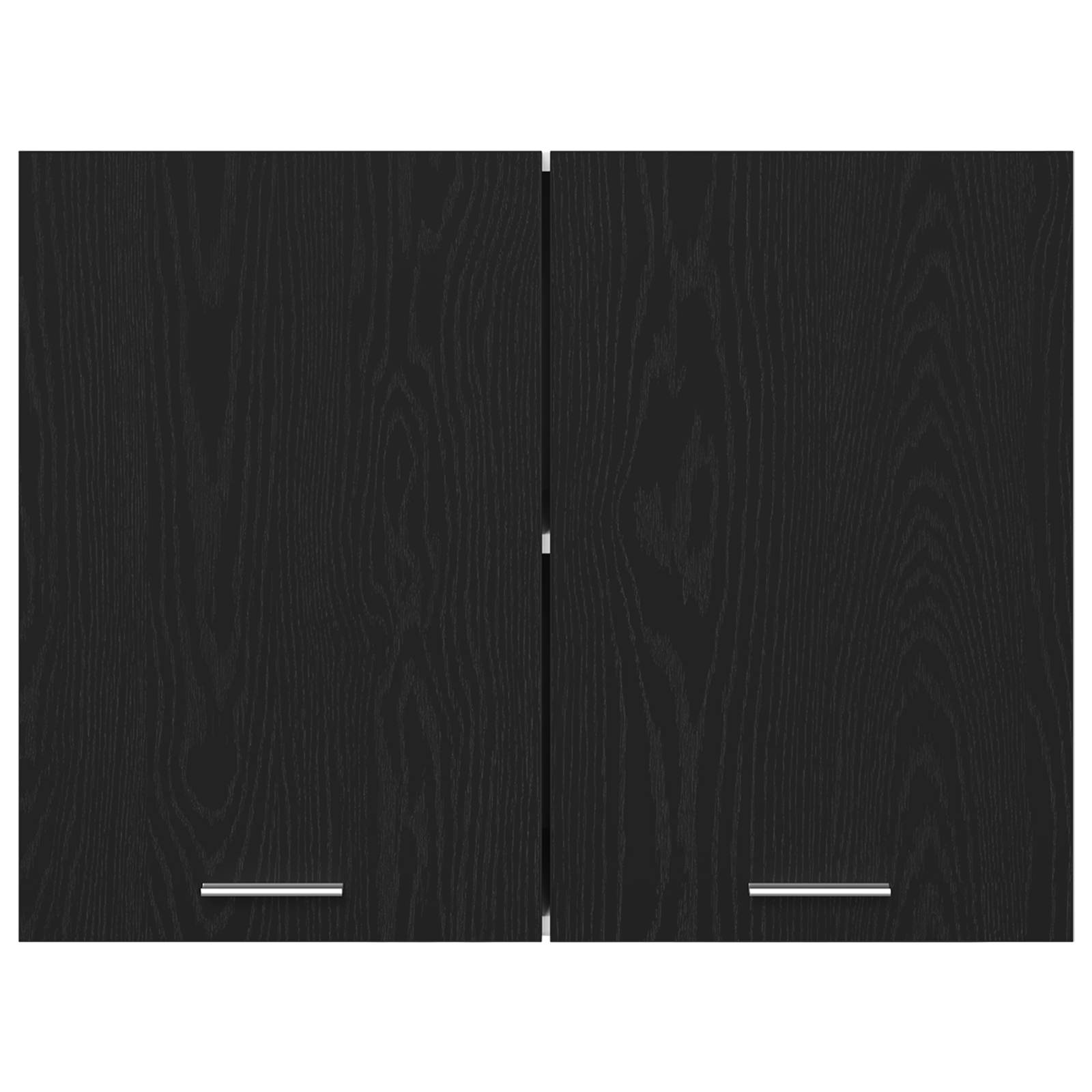 Black Oak Hanging Cabinet - 80x31x60 cm - Made of Engineered Wood - Image 7
