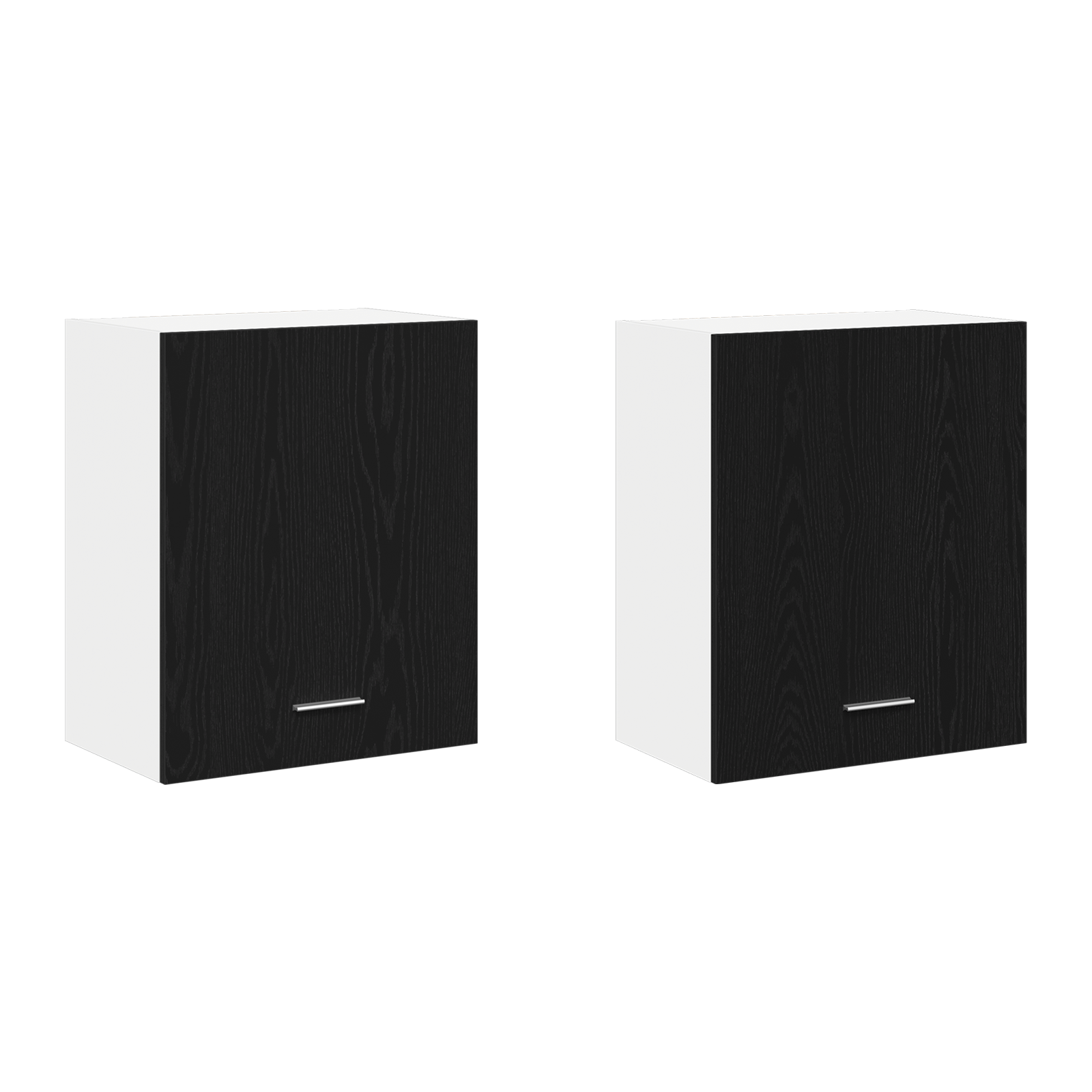 Hanging Cabinets - 2 Pack - Black Oak, 100x31x60 cm - Made from Engineered Wood - Image 6