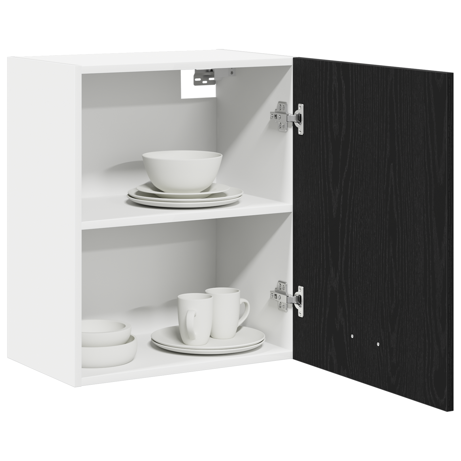 Hanging Cabinets - 2 Pack - Black Oak, 100x31x60 cm - Made from Engineered Wood - Image 3