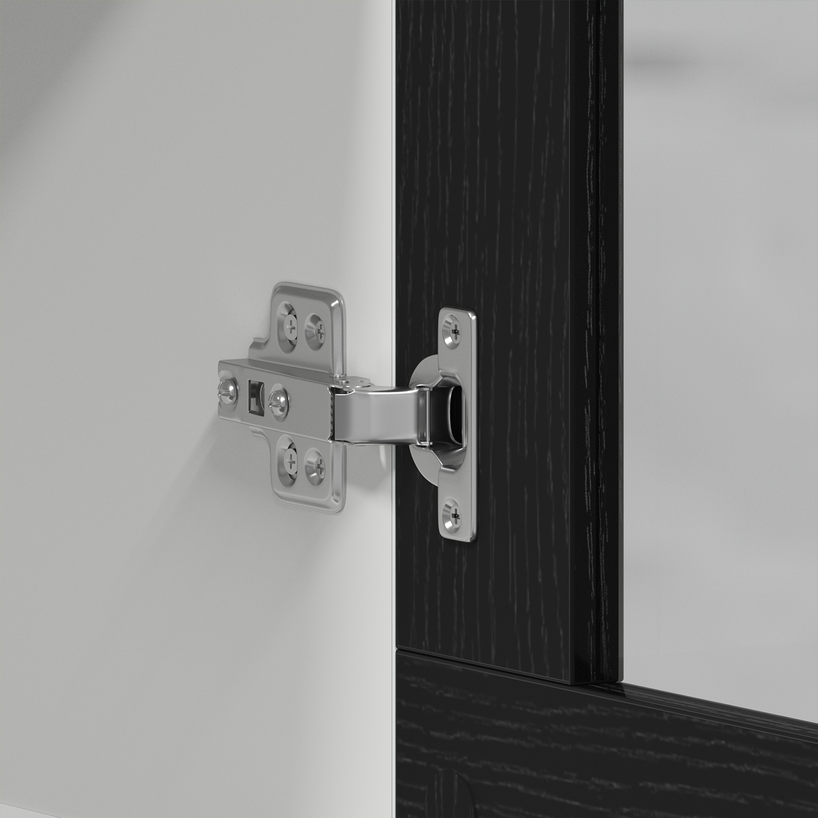 Black Oak Hanging Glass Cabinet 80x31x60 cm Made from Engineered Wood - Image 9