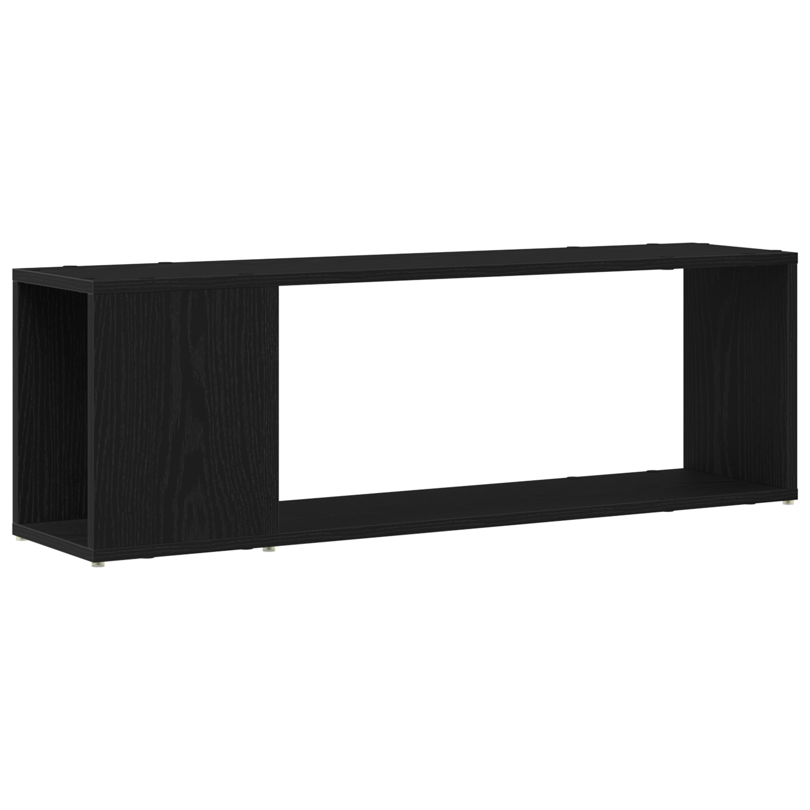 Thumbnail - vidaXL Bücherregal Schwarz Eiche 100x24x32 cm Holzwerkstoff