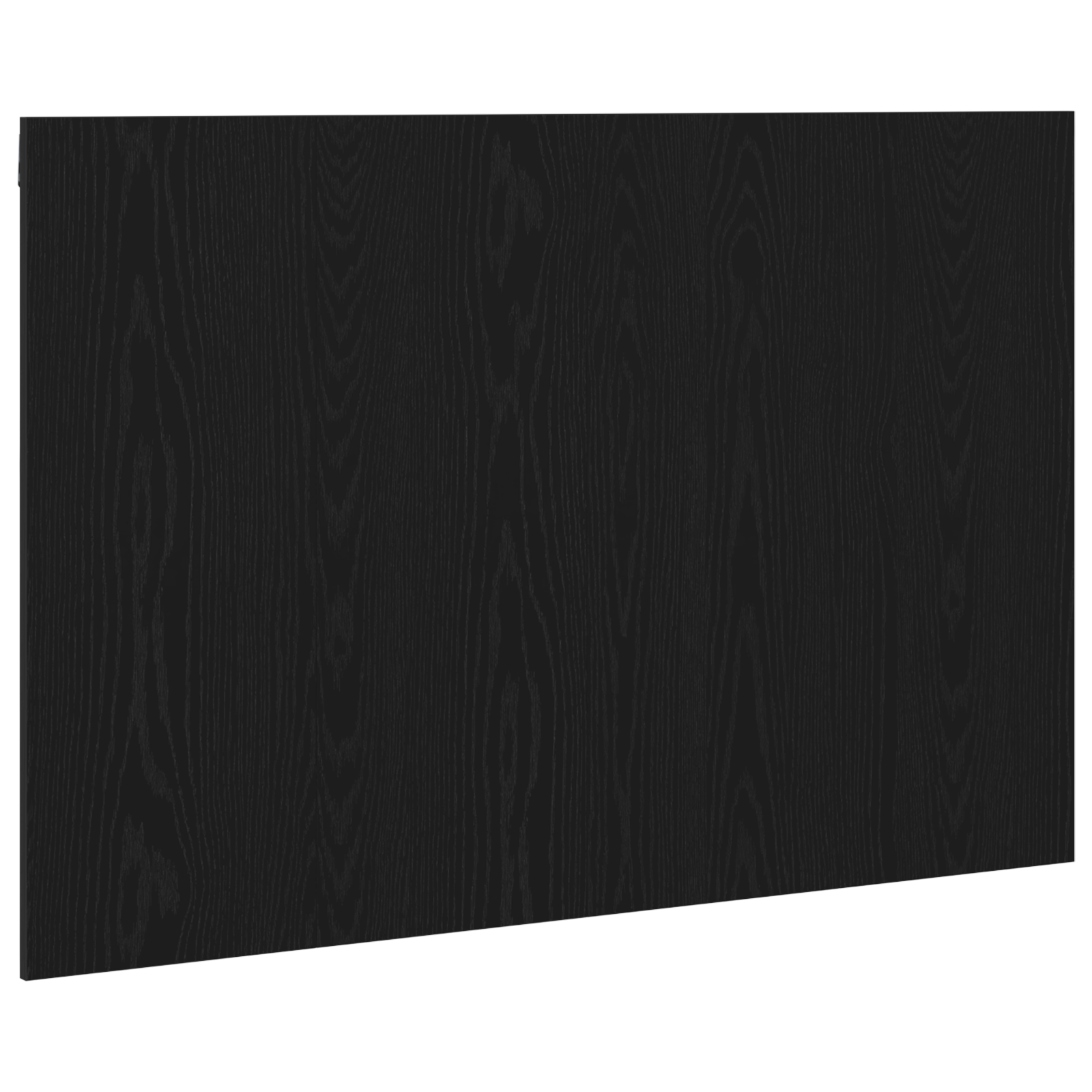 Bed Headboard Black Oak 120x1,5x80 cm Engineered Wood - Image 2