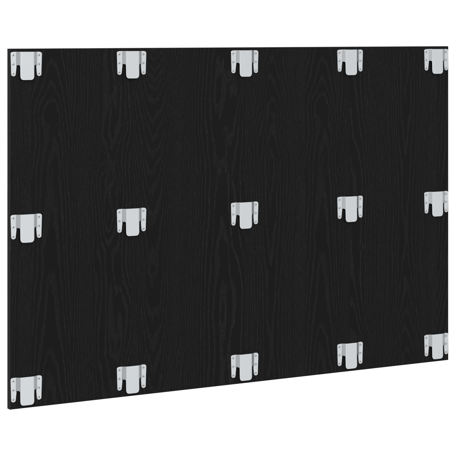 Bed Headboard Black Oak 120x1,5x80 cm Engineered Wood - Image 6