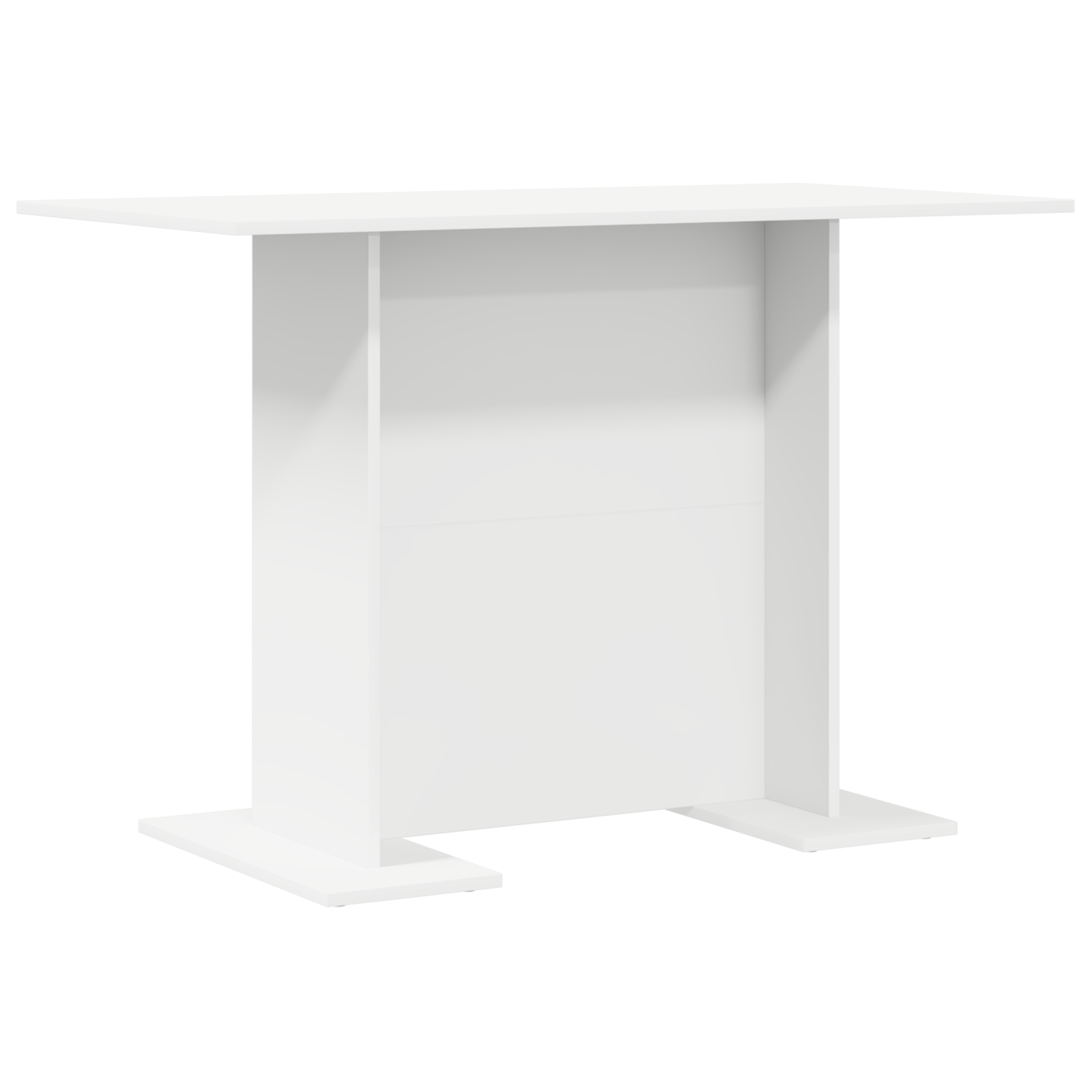 Dining Table White 110x60x75 cm Engineered Wood - Image 2