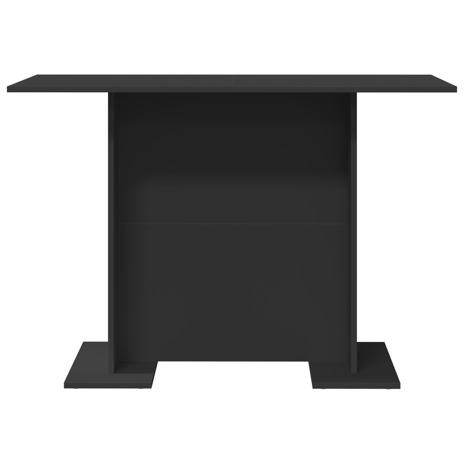 Dining Table Black 100x60x75 cm Engineered Wood - Image 5