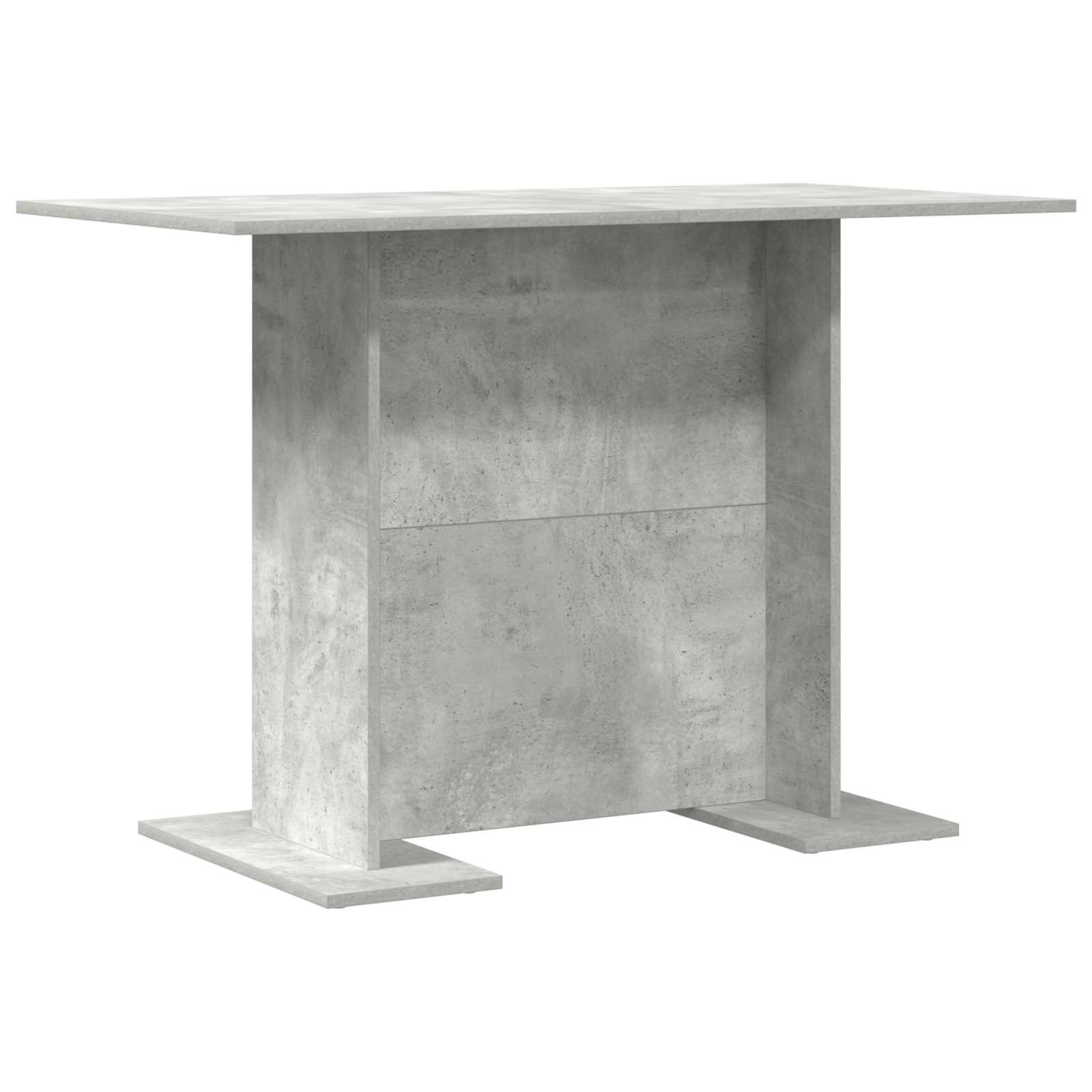 Dining Table Concrete Grey 110x60x75 cm Engineered Wood - Image 2