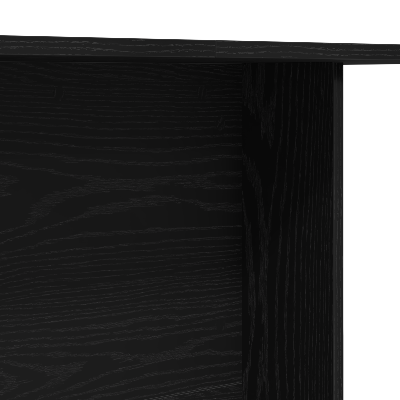 Dining Table Black Oak 110x60x75 cm Engineered Wood - Image 8