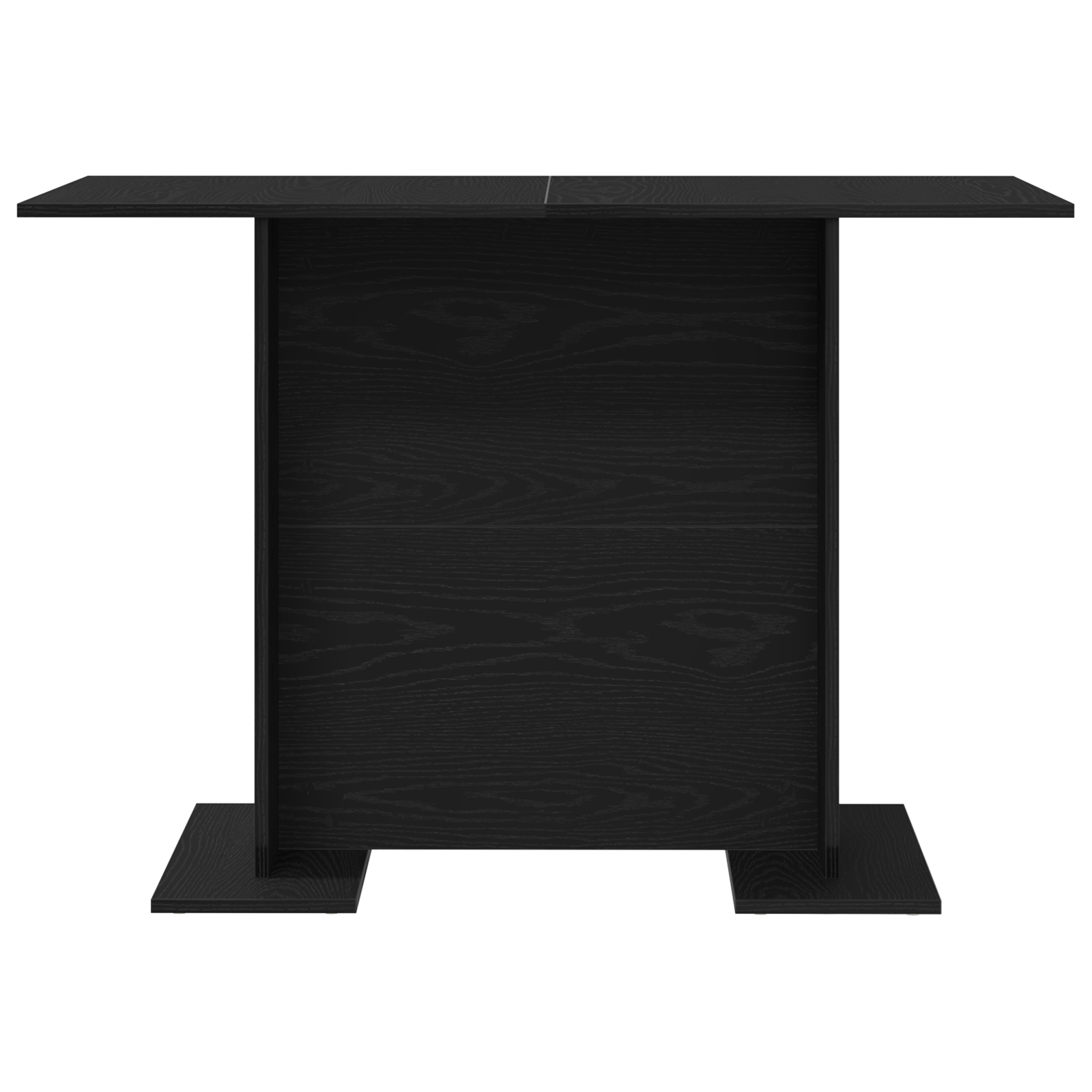 Dining Table Black Oak 110x60x75 cm Engineered Wood - Image 5
