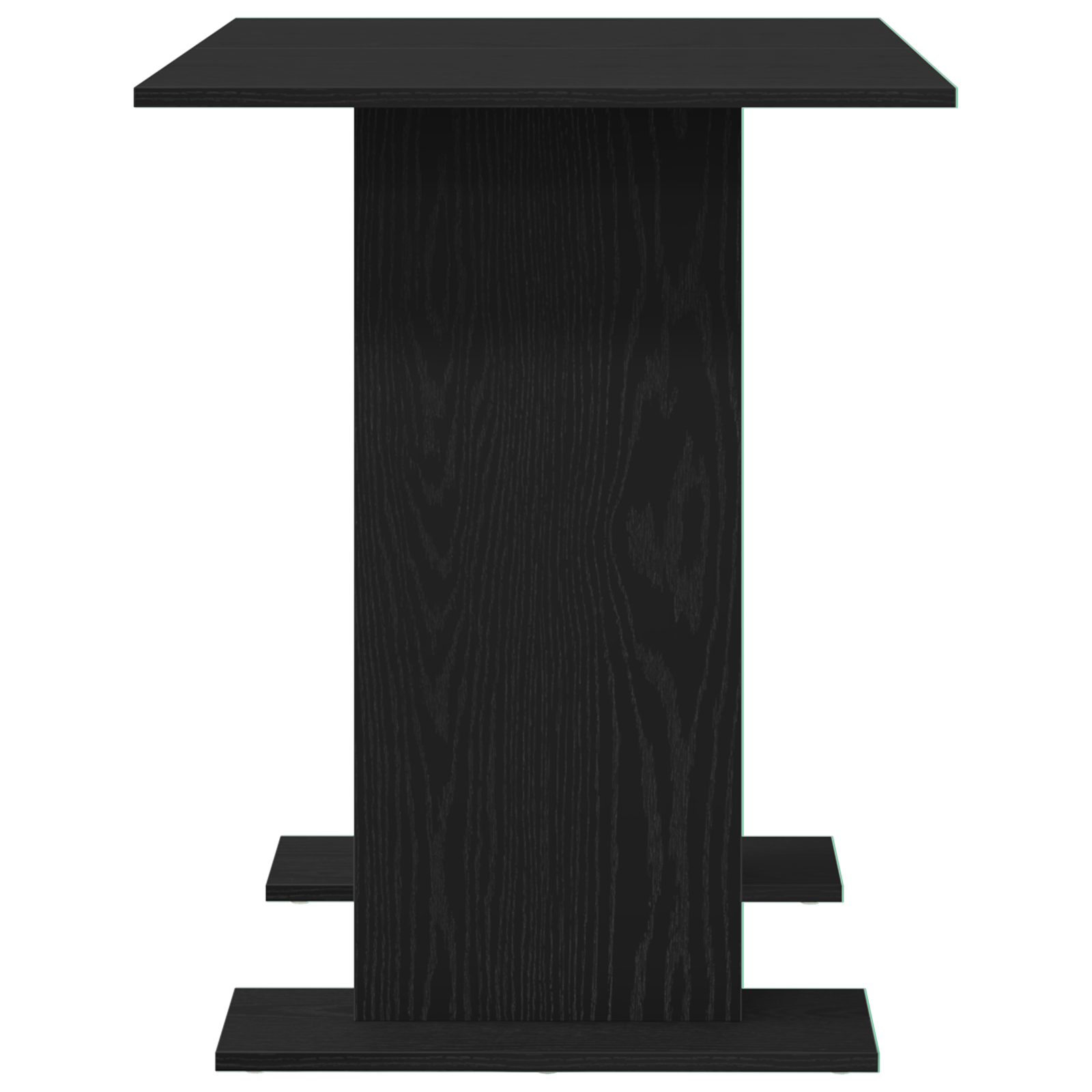 Dining Table Black Oak 110x60x75 cm Engineered Wood - Image 6