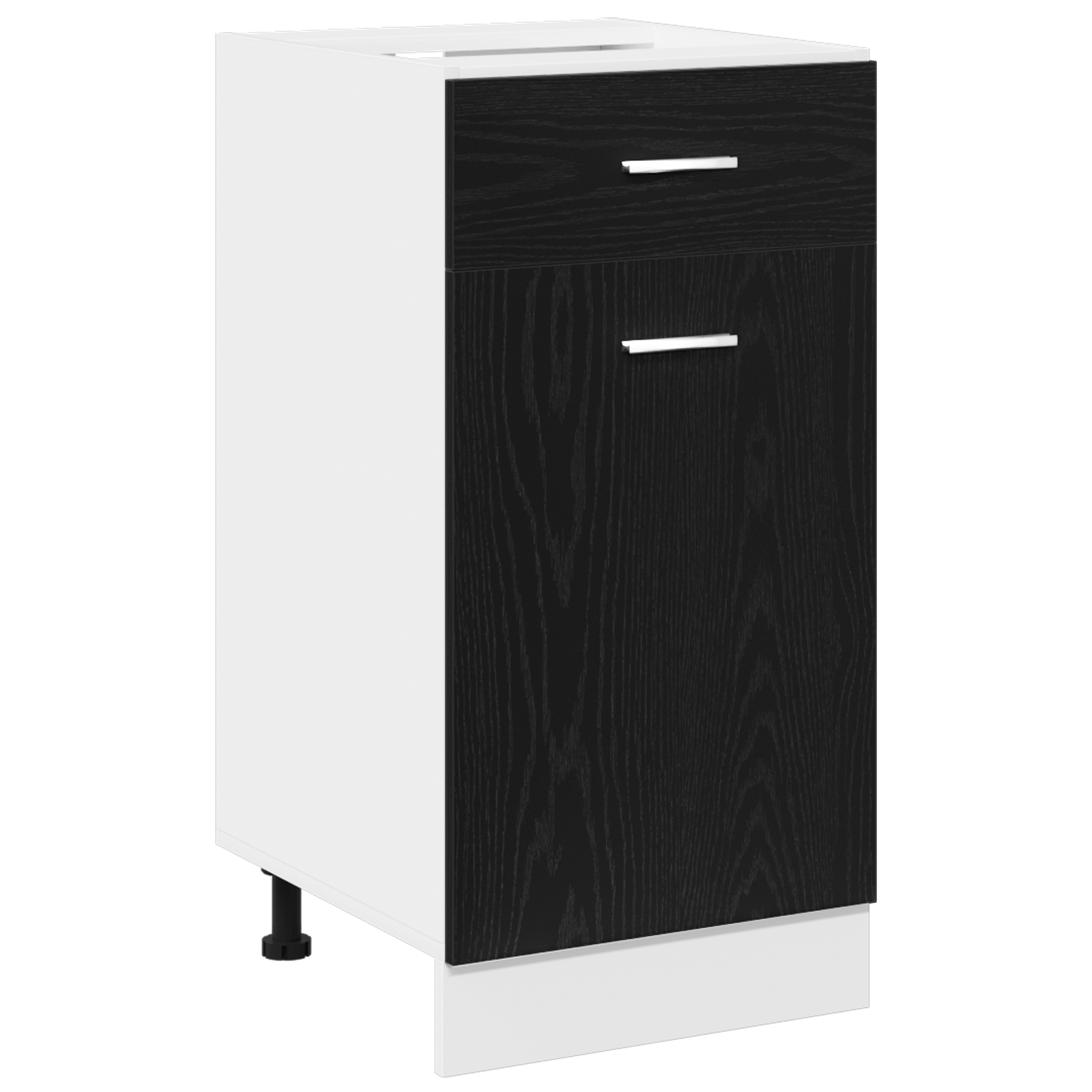 Drawer Bottom Cabinet - Black Oak, 40x46x81.5 cm, Made of Engineered Wood - Image 2