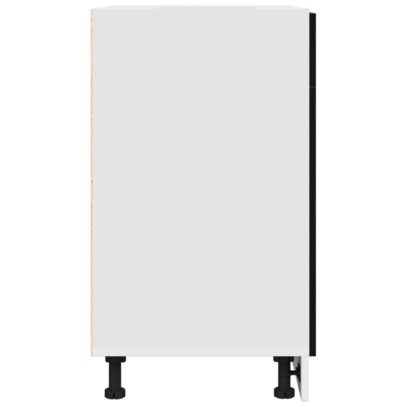 Black Oak Drawer Cabinet - 50x46x81.5 cm, Made with Engineered Wood - Image 8