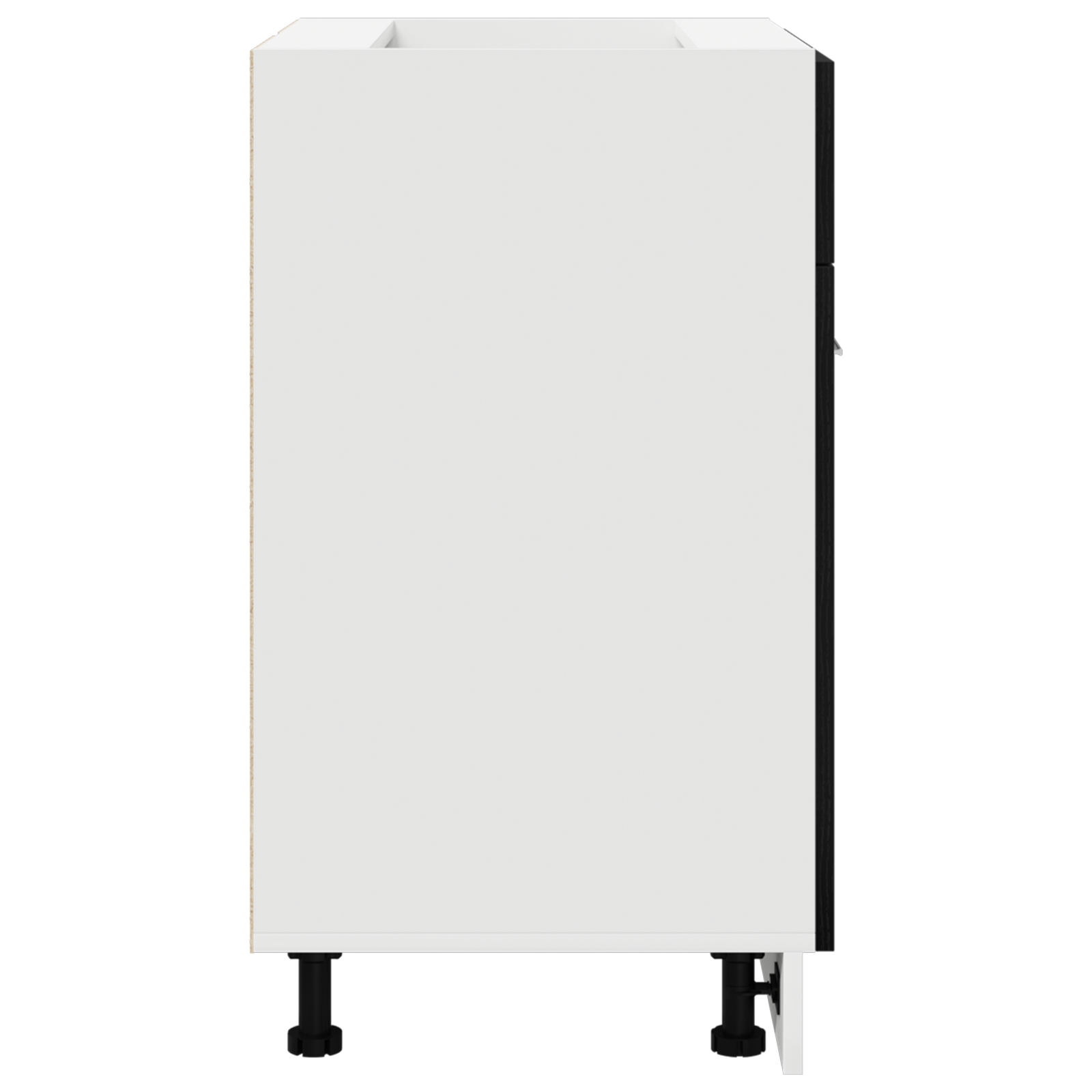 Black Oak Drawer Bottom Cabinet - 60x46x81.5 cm Made from Engineered Wood - Image 8