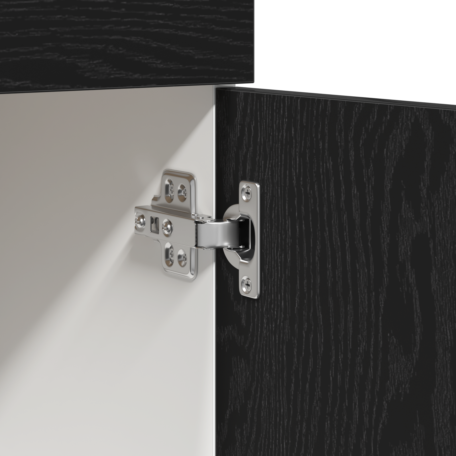 Cabinet with Drawer in Black Oak, 80x46x81.5 cm, Made of Engineered Wood - Image 9