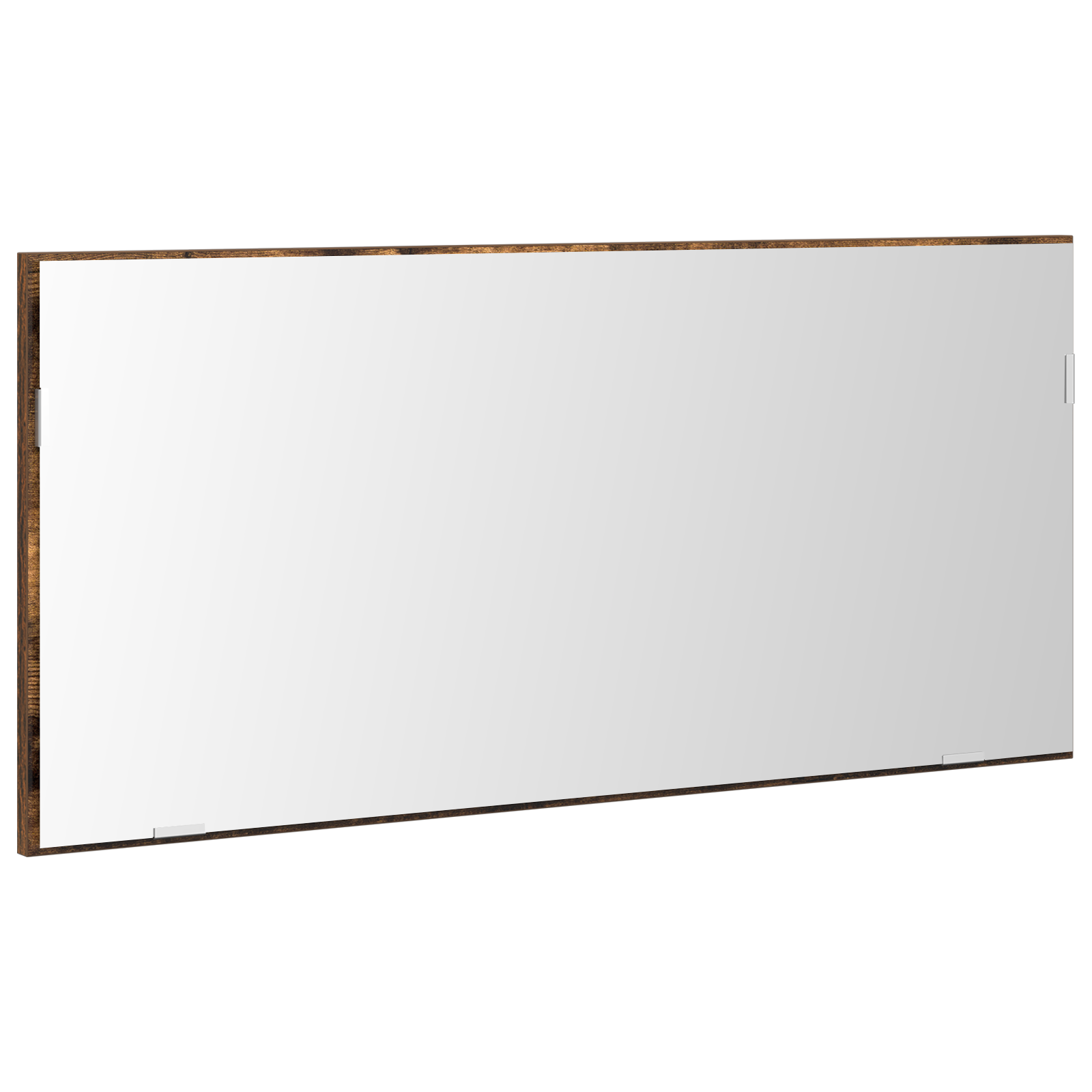 Bathroom Mirror Cabinet with LED Light Smoked Oak 80x37 cm - Image 2