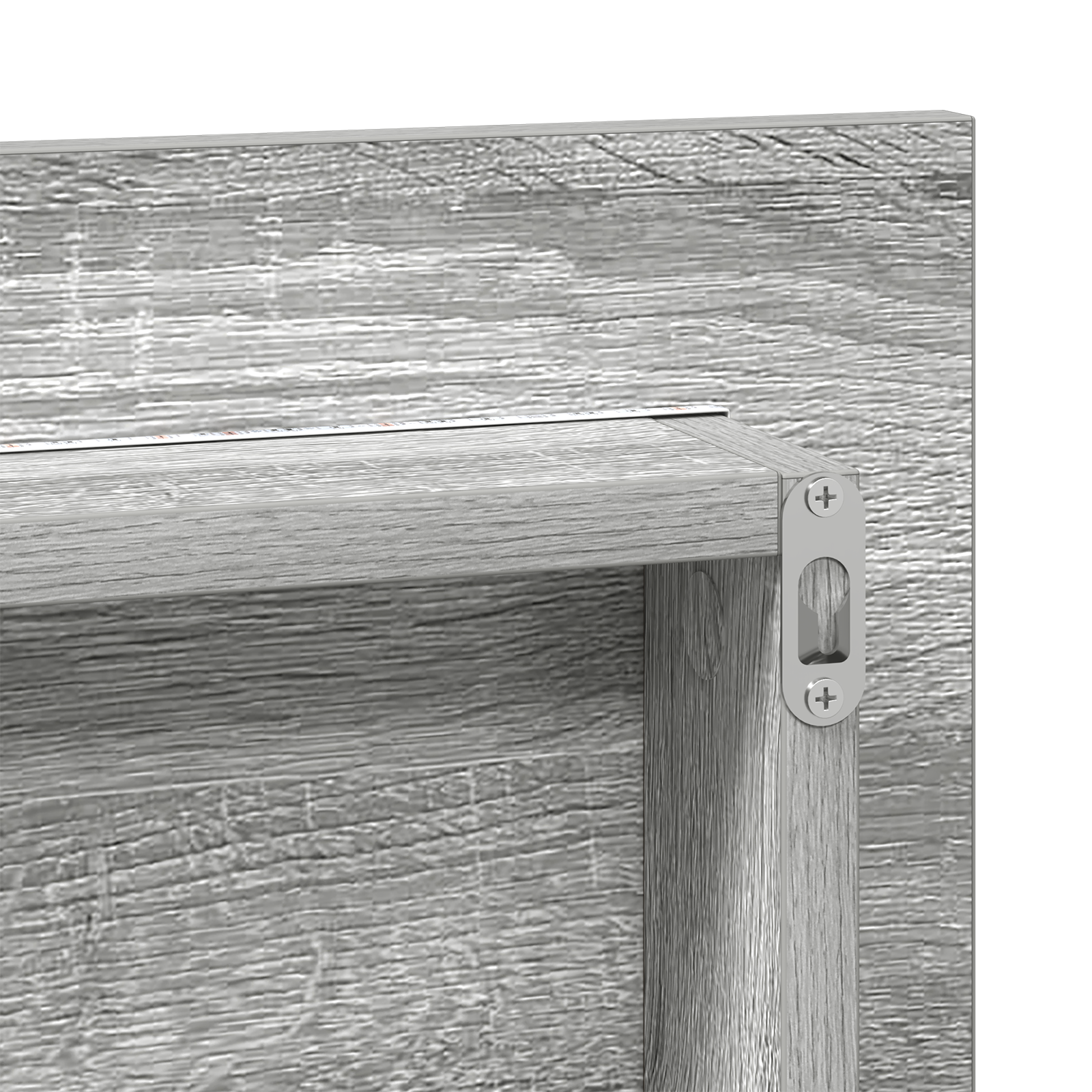 Bathroom Mirror Cabinet with LED Light Grey Sonoma 80x37 cm - Image 8