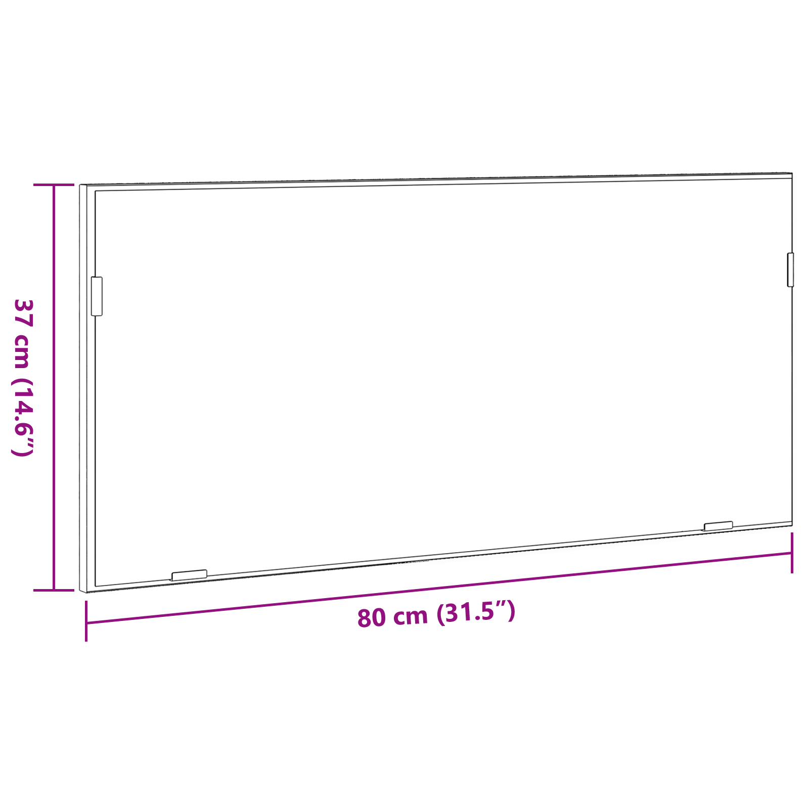Bathroom Mirror Cabinet with LED Light Grey Sonoma 80x37 cm - Image 10