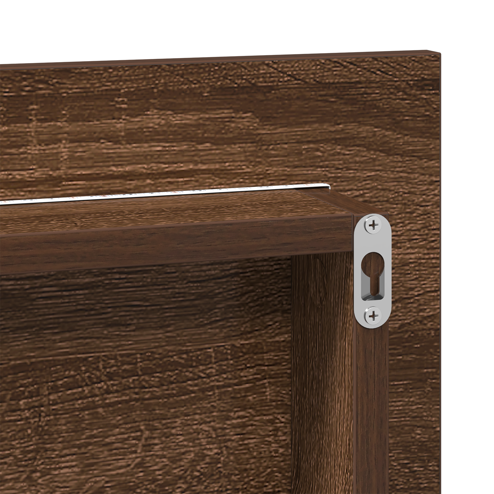 Bathroom Mirror Cabinet with LED Light Brown Oak 80x37 cm - Image 8