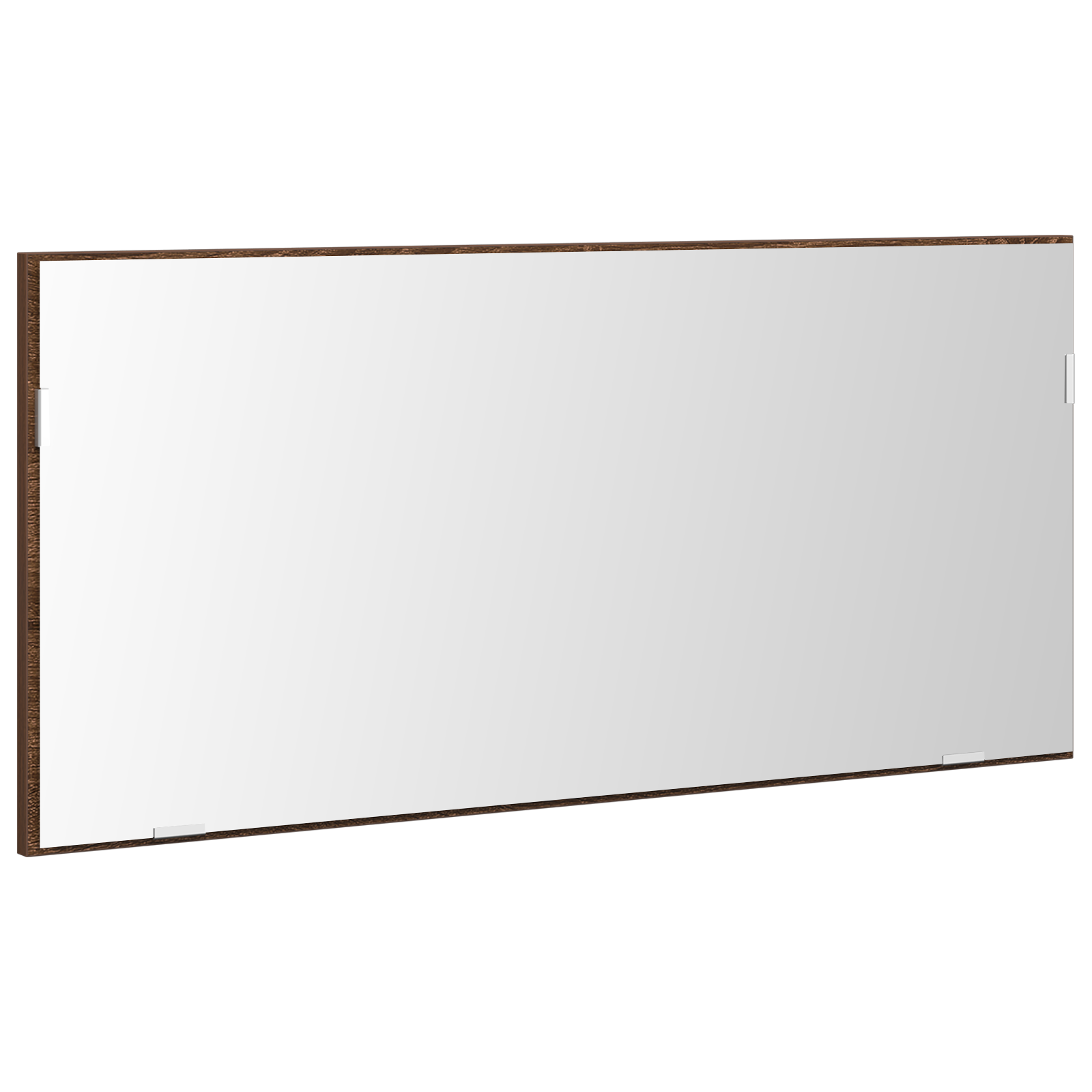 Bathroom Mirror Cabinet with LED Light Brown Oak 80x37 cm - Image 2