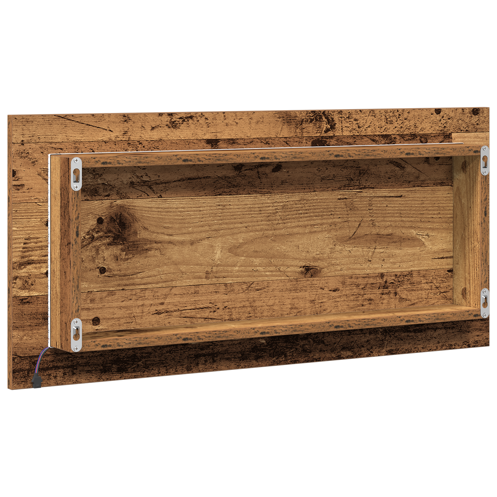 Bathroom Mirror Cabinet with LED Light Old Wood 80x37 cm - Image 6