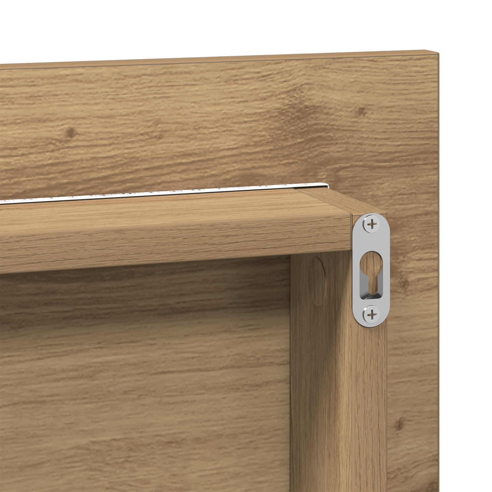 Bathroom Mirror Cabinet with LED Light Artisan Oak 80x37 cm - Image 8