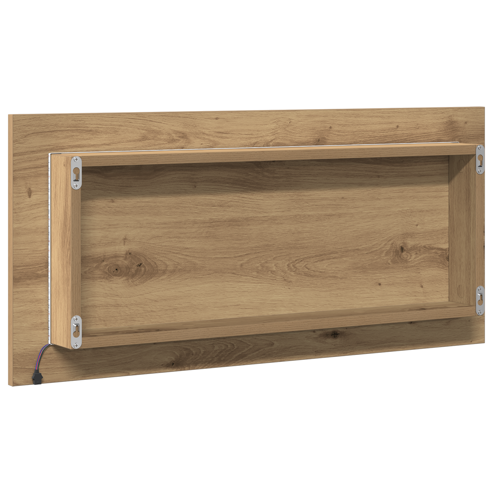 Bathroom Mirror Cabinet with LED Light Artisan Oak 80x37 cm - Image 6