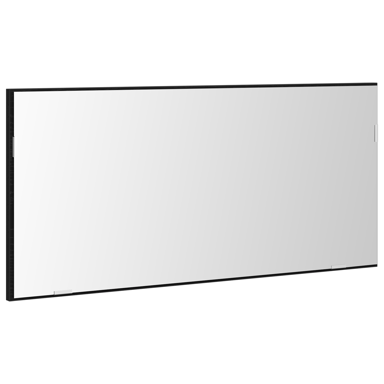 Bathroom Mirror Cabinet with LED Light Black Oak 80x37 cm - Image 2