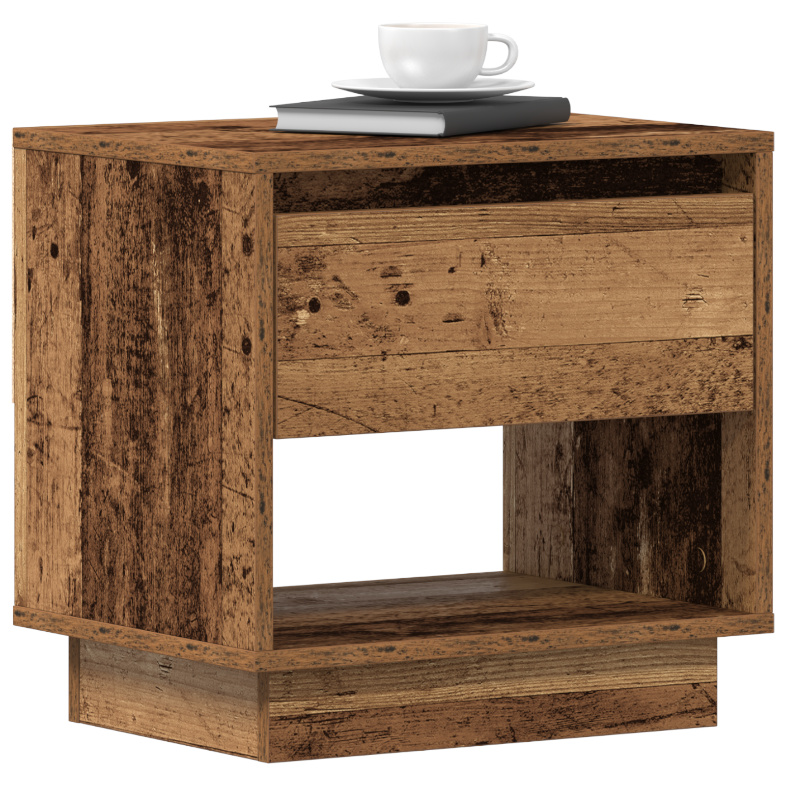 Bedside Cabinet 2 pcs Old Wood 45x34x45 cm Engineered Wood - Image 3