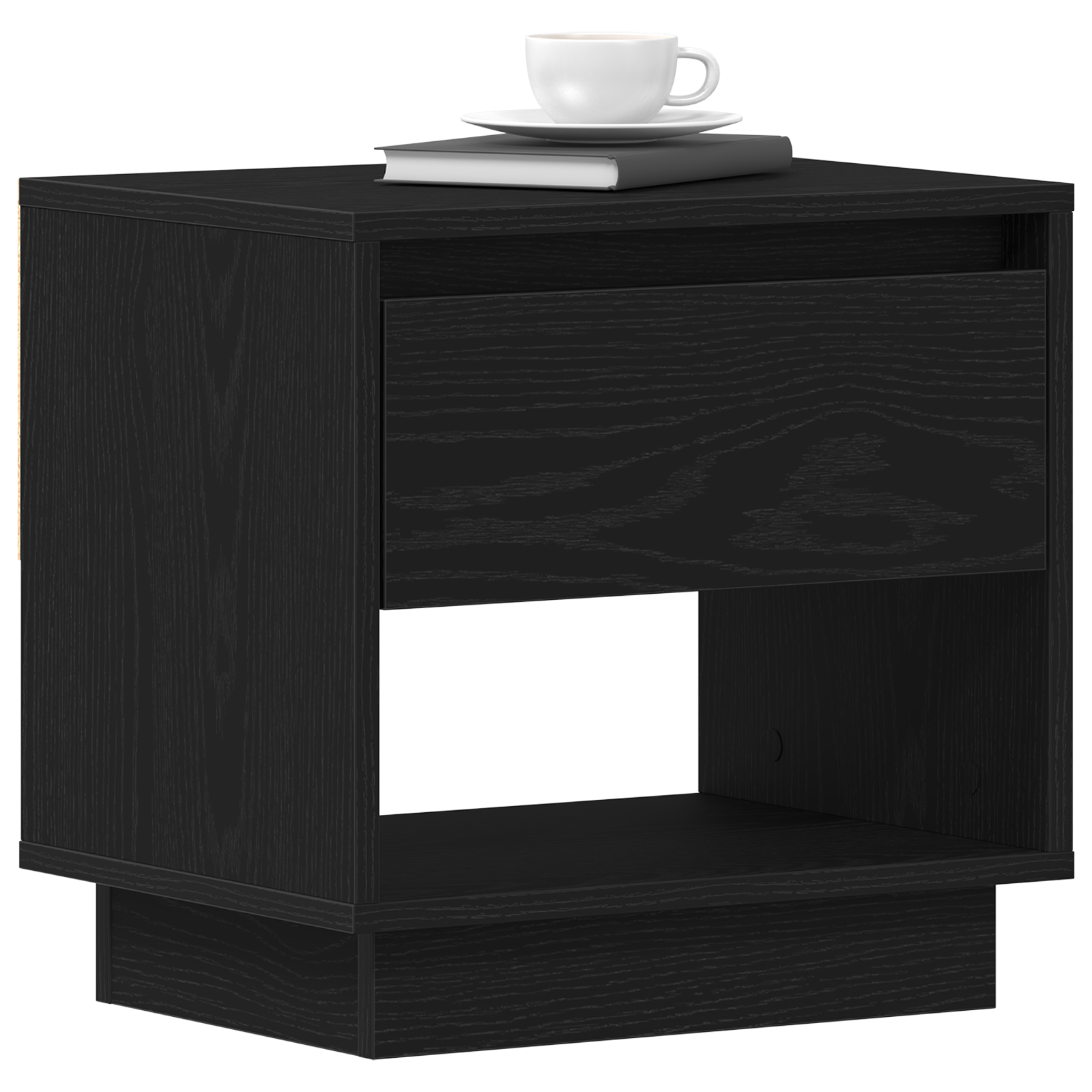 Bedside Cabinet 2 pcs Black Oak 45x34x49 cm Engineered Wood - Image 3