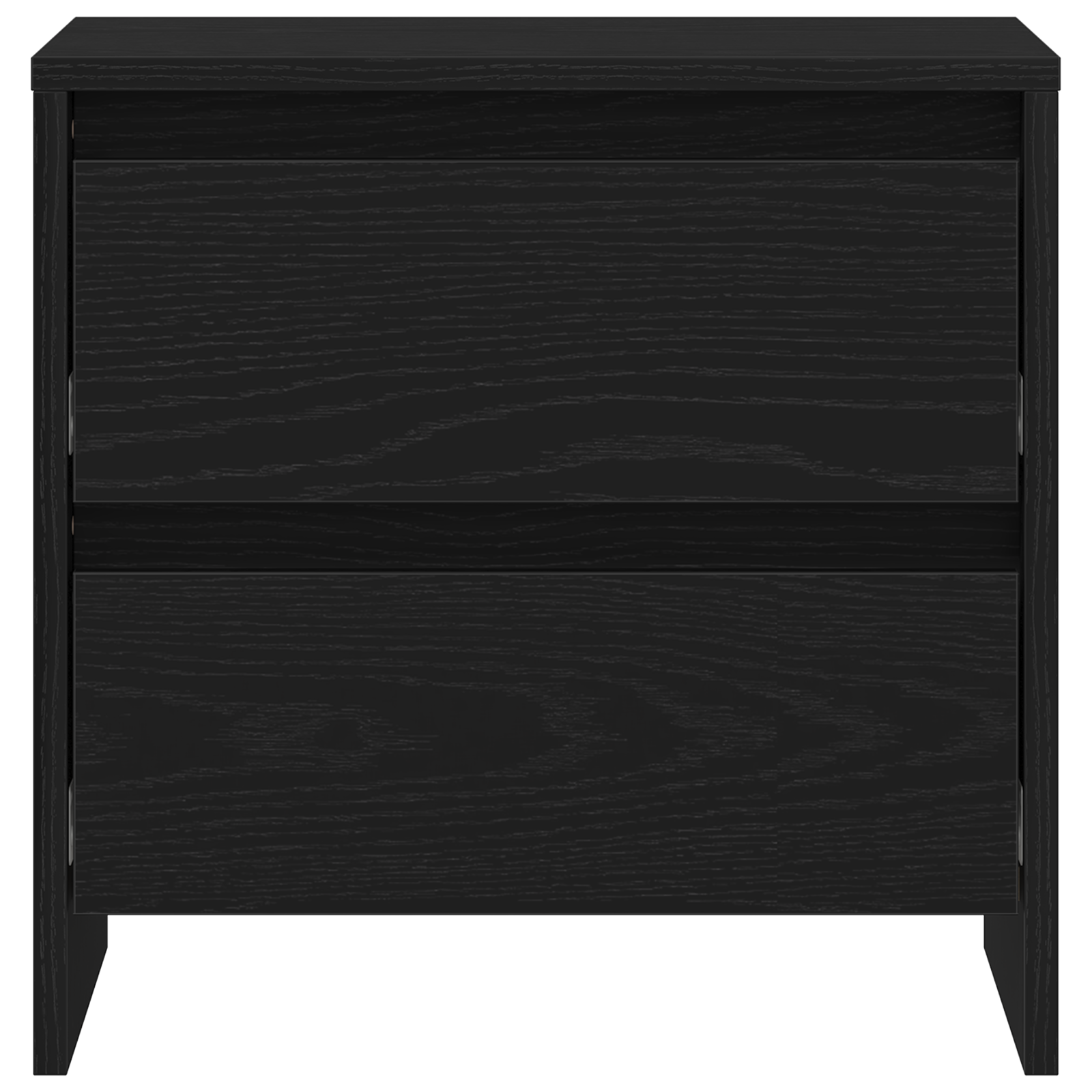 Bedside Cabinet Black Oak 45x34x44,5 cm Engineered Wood - Image 6