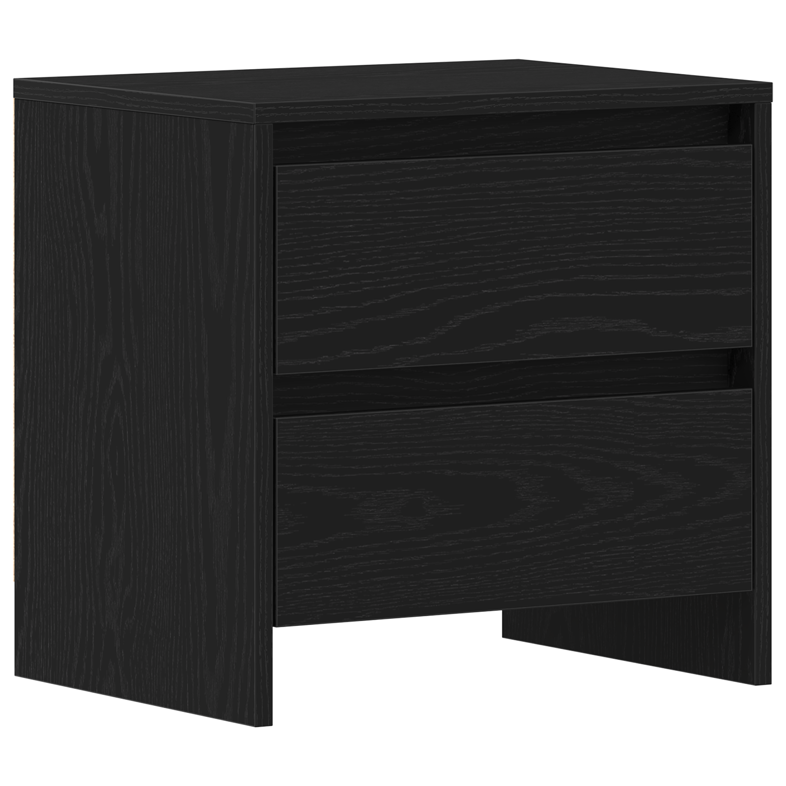 Bedside Cabinet 2 pcs Black Oak 45x34x44,5 cm Engineered Wood - Image 6