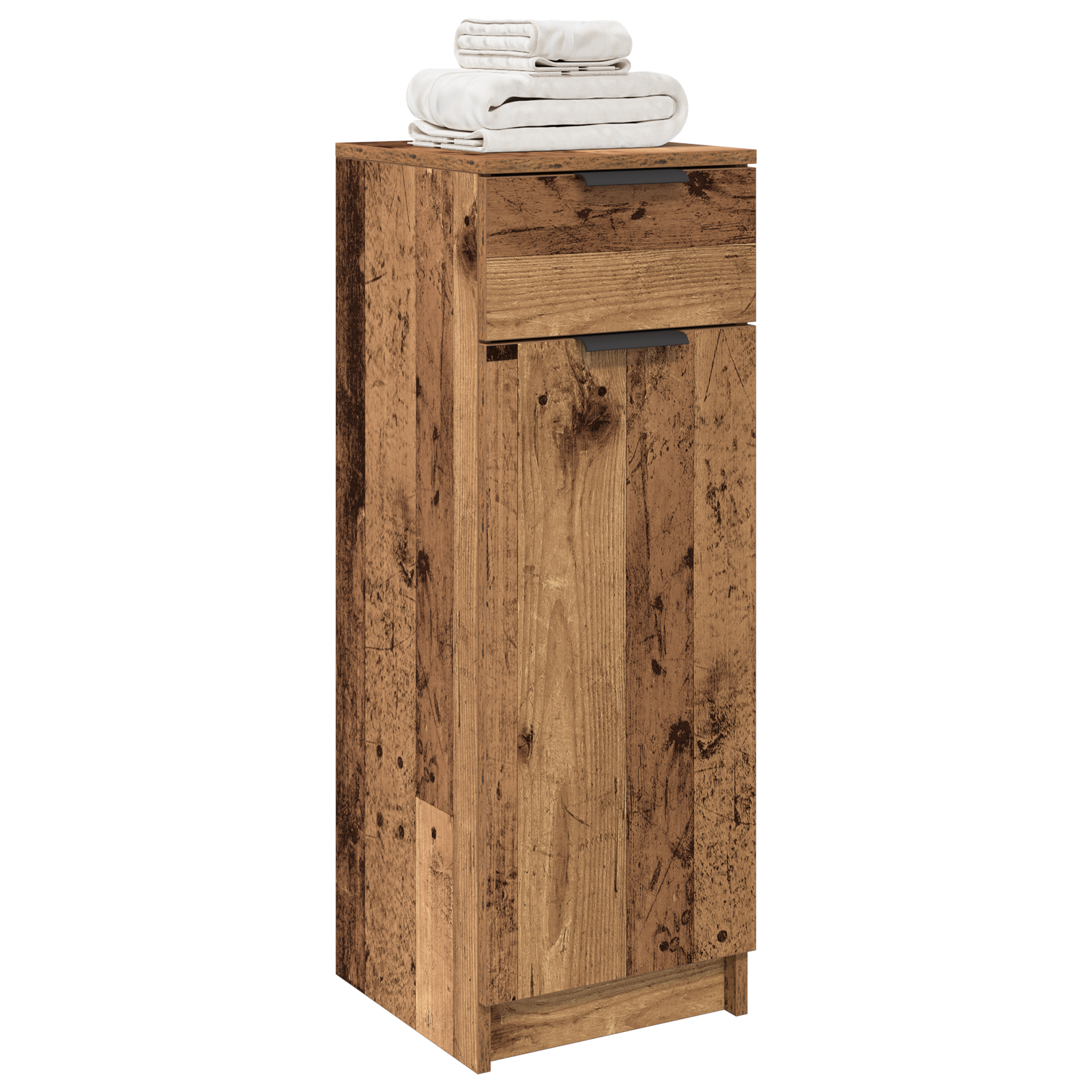 Bathroom Cabinet Old Wood 32x34x90 cm Engineered Wood - Image 3