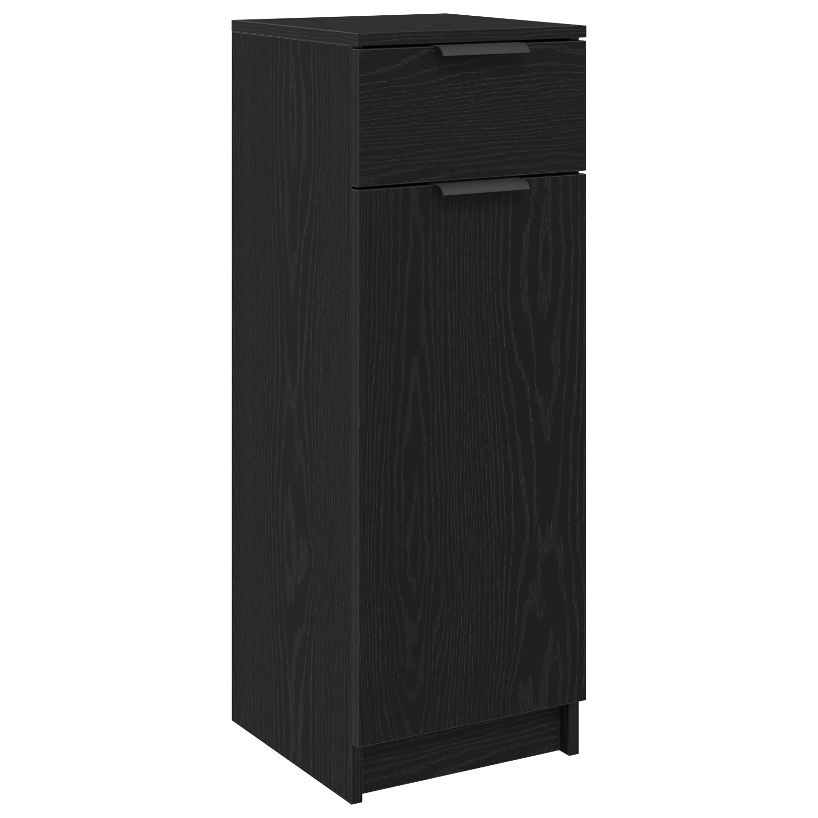 Bathroom Cabinet Black Oak 32x34x90 cm Engineered Wood - Image 2