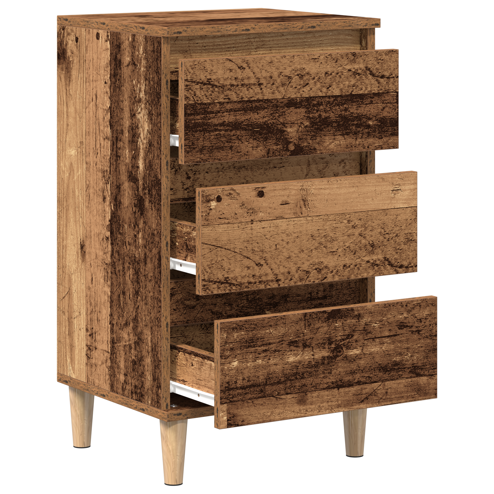 Bedside Cabinet Old Wood 40x35x70 cm Engineered Wood - Image 5