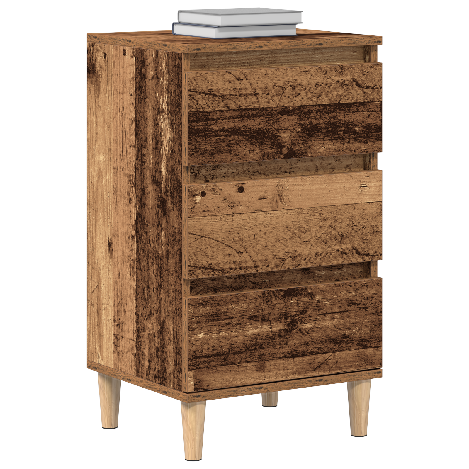 Bedside Cabinet Old Wood 40x35x70 cm Engineered Wood - Image 3