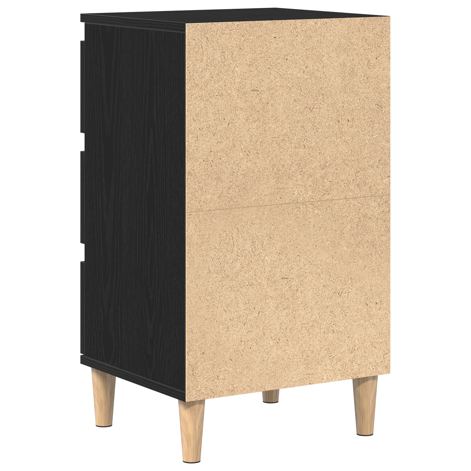 Bedside Cabinet Black Oak 40x35x70 cm Engineered Wood - Image 8