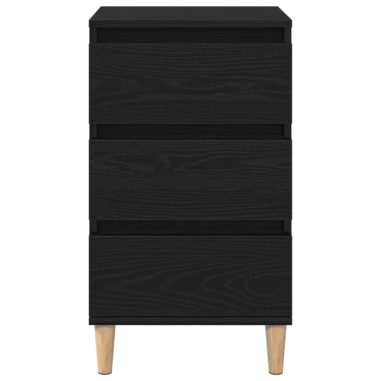 Bedside Cabinet Black Oak 40x35x70 cm Engineered Wood - Image 6