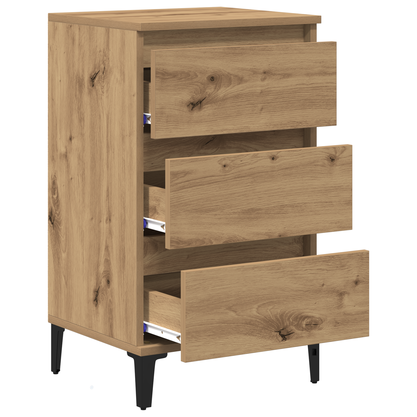 Bedside Cabinet Artisan Oak 40x35x70 cm Engineered Wood - Image 5