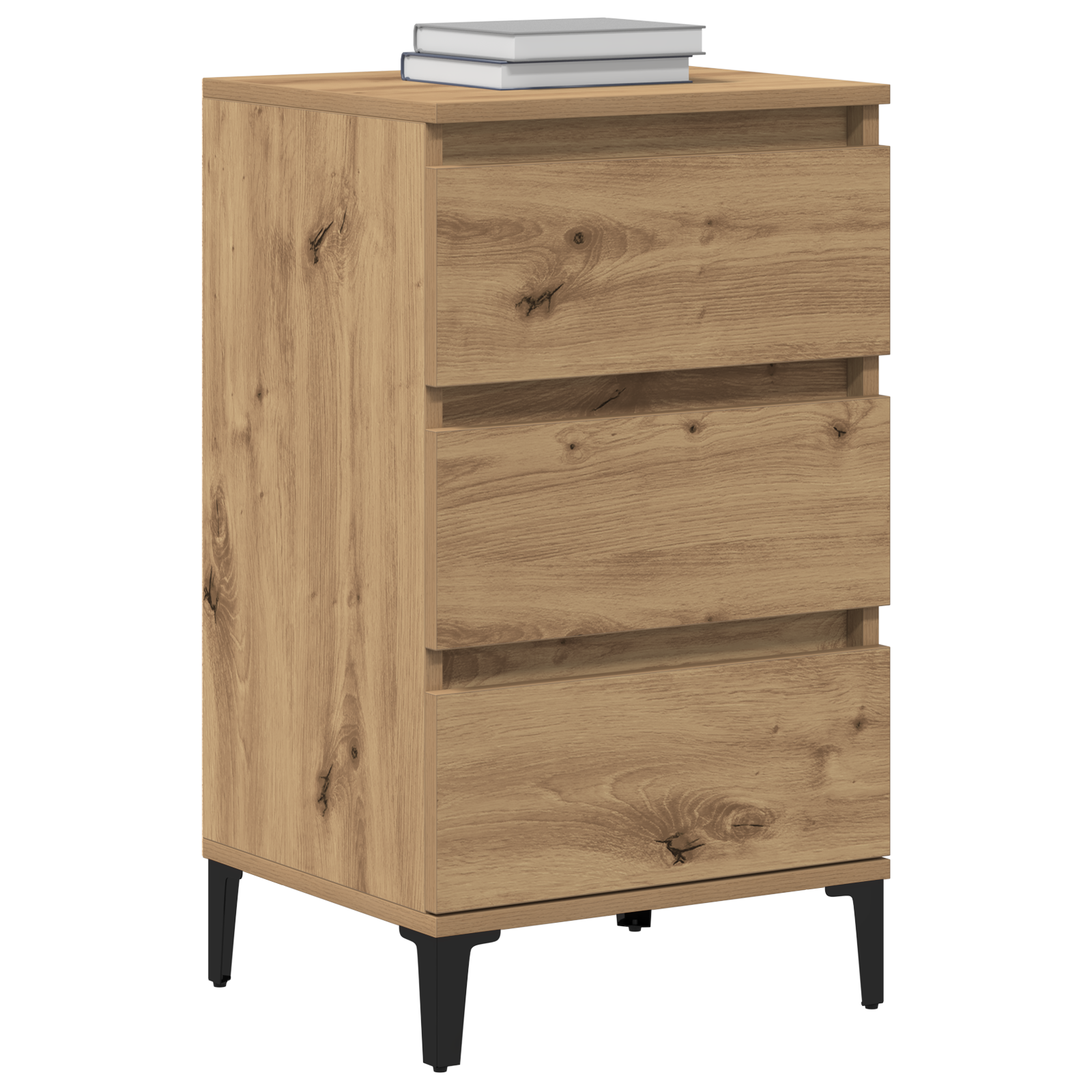 Bedside Cabinet Artisan Oak 40x35x70 cm Engineered Wood - Image 3