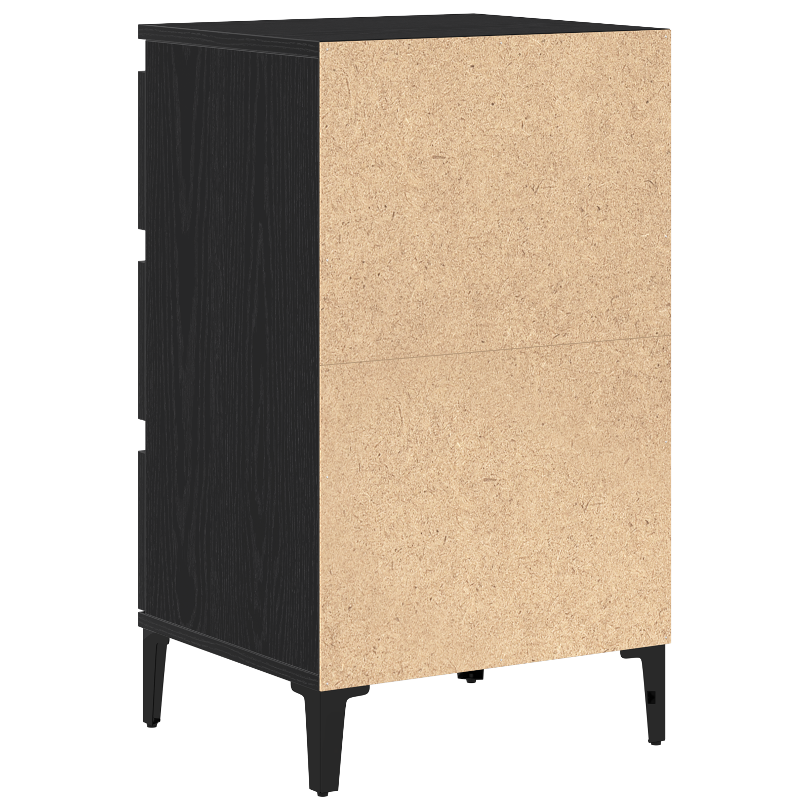 Bedside Cabinet Black Oak 40x35x70 cm Engineered Wood - Image 8
