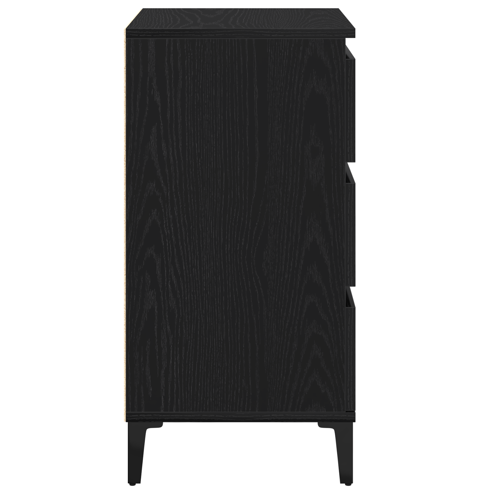 Bedside Cabinet Black Oak 40x35x70 cm Engineered Wood - Image 7
